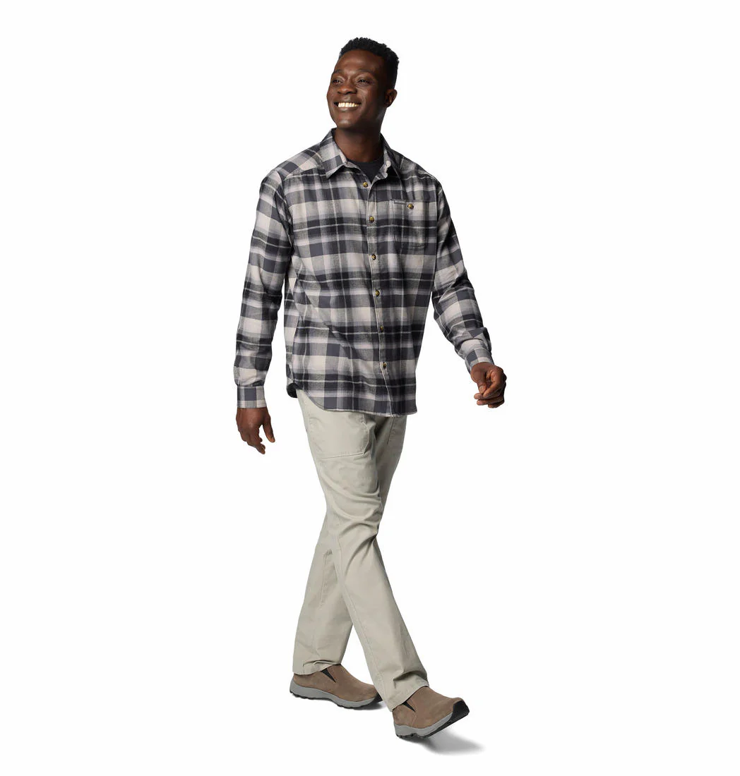 Columbia Men Black Cornell Woods Flannel Long Sleeve Shirt - Image 4