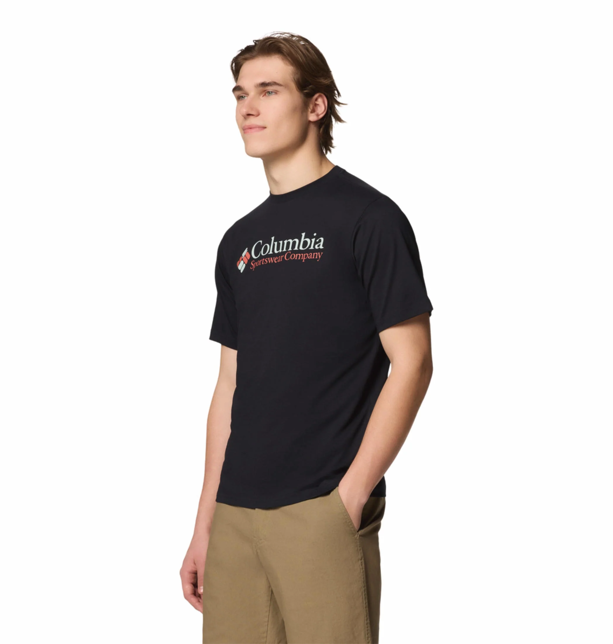 Columbia Men Black CSC Basic Logo Short Sleeve - Image 4