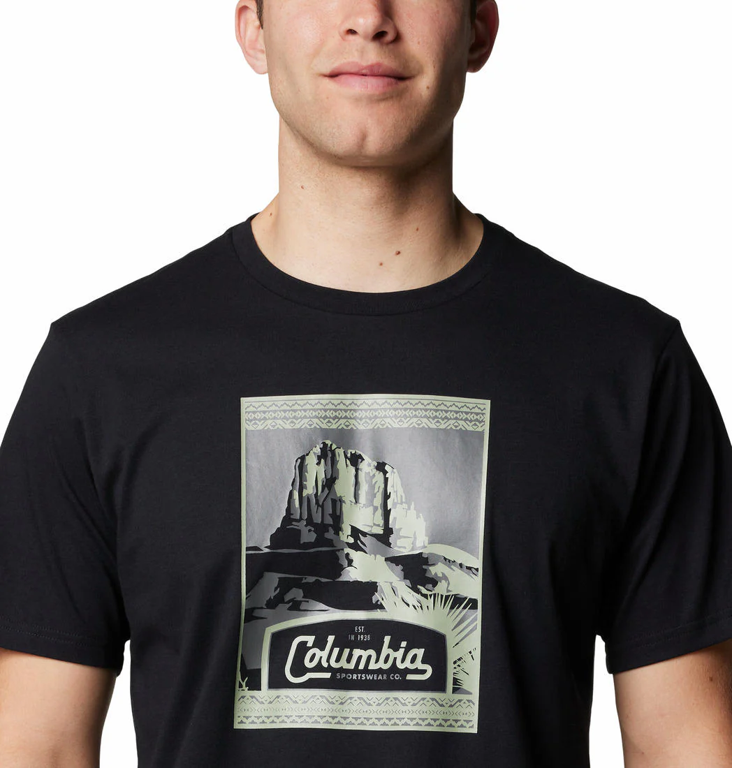 Columbia Men Black CSC Seasonal Logo Tee - Image 3