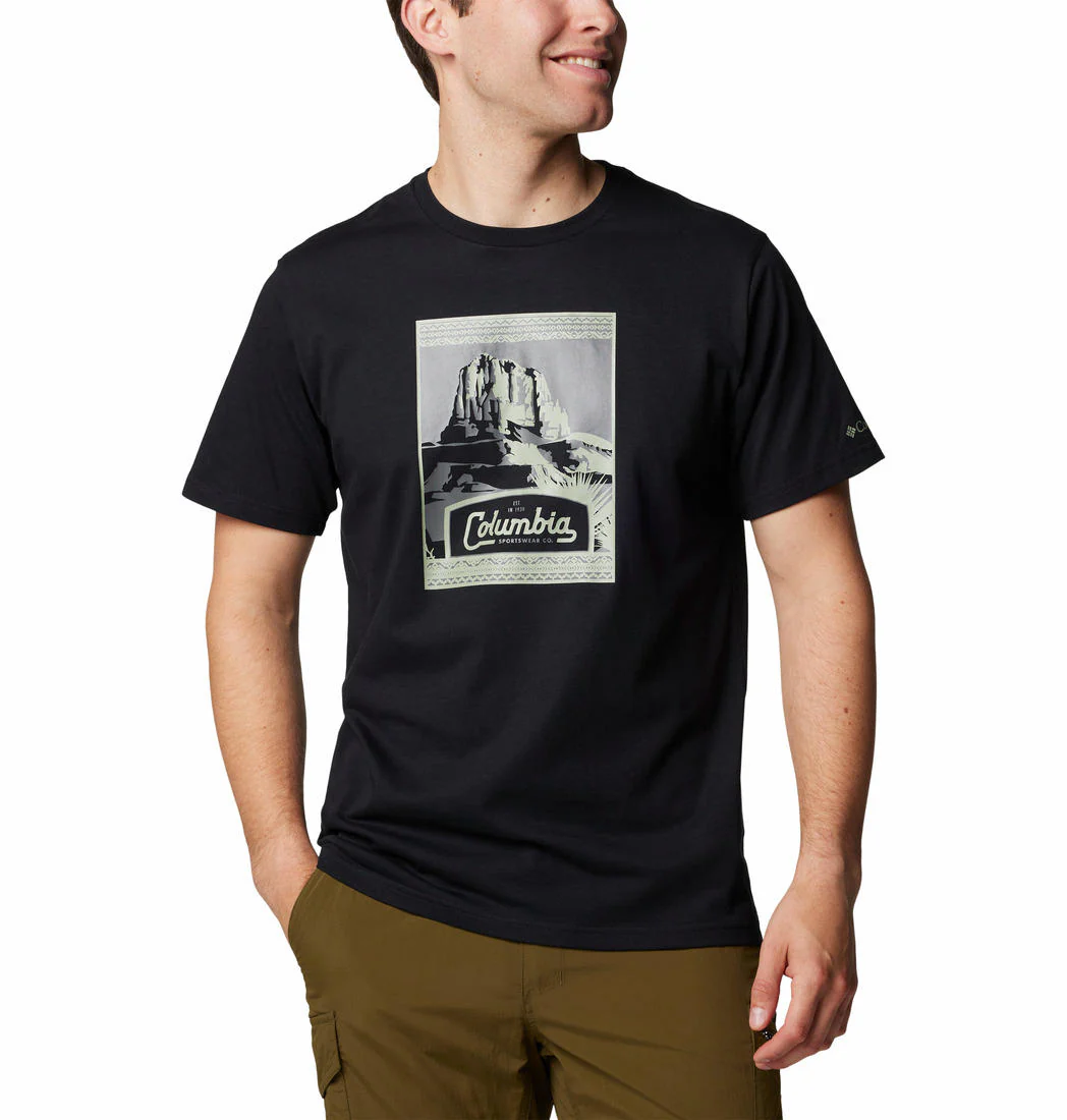 Columbia Men Black CSC Seasonal Logo Tee - Image 5