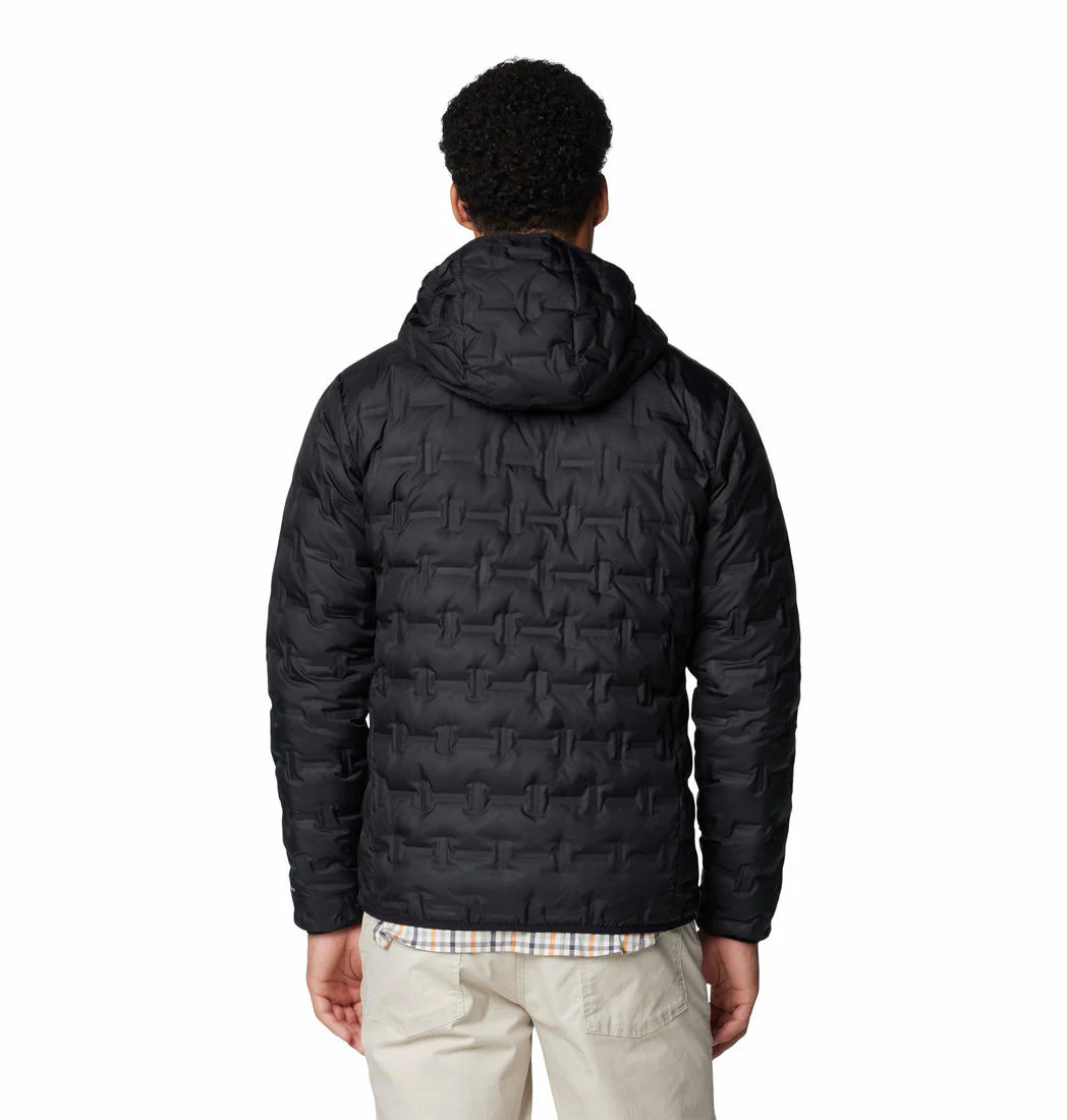 Columbia Men Black Delta Ridge II Down Hooded Jacket - Image 2