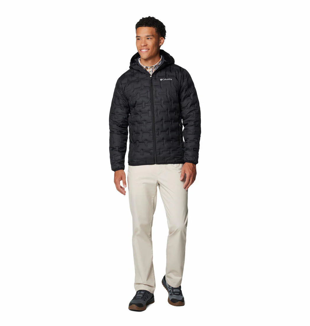 Columbia Men Black Delta Ridge II Down Hooded Jacket - Image 4