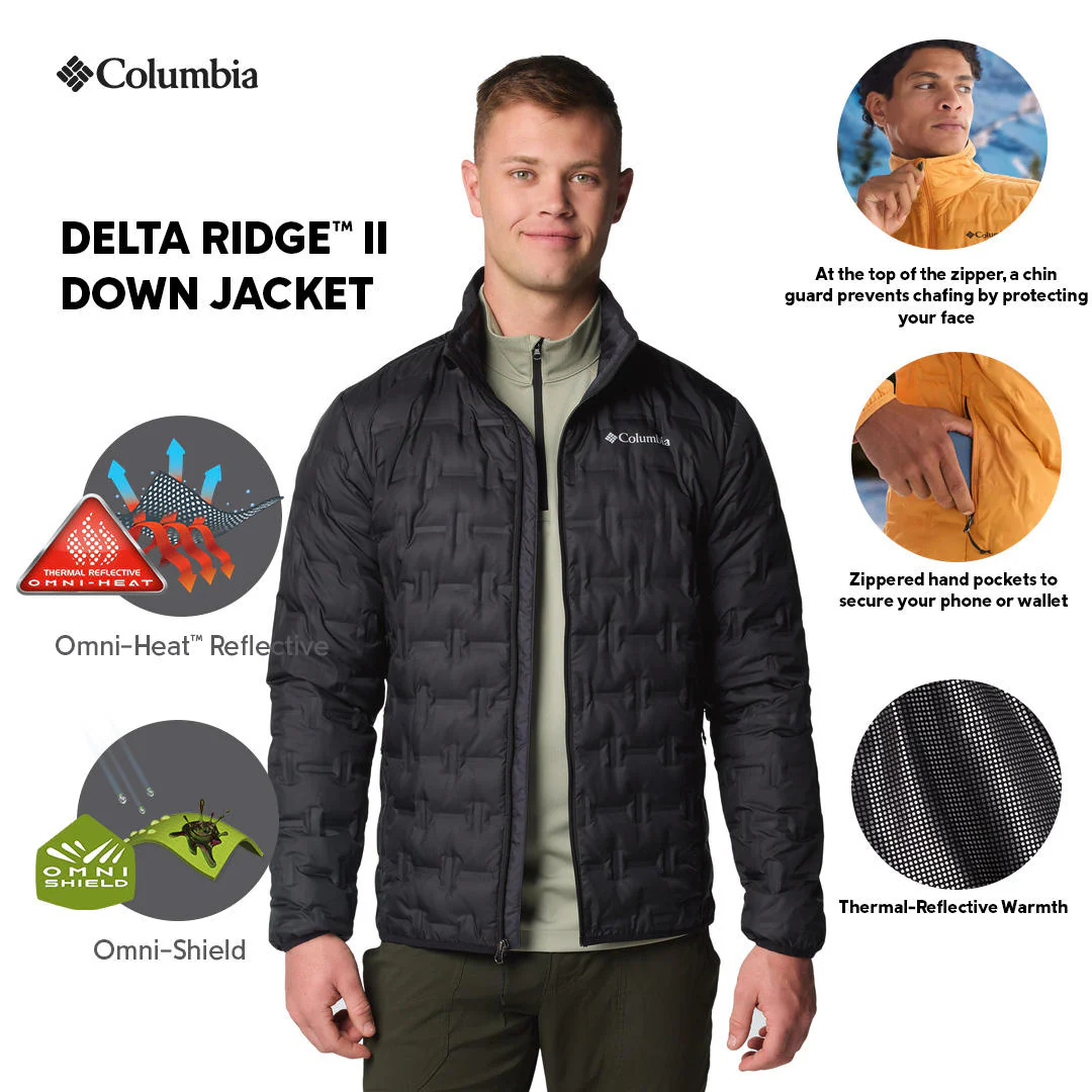 Columbia Men Black Delta Ridge II Down Jacket - Image 2
