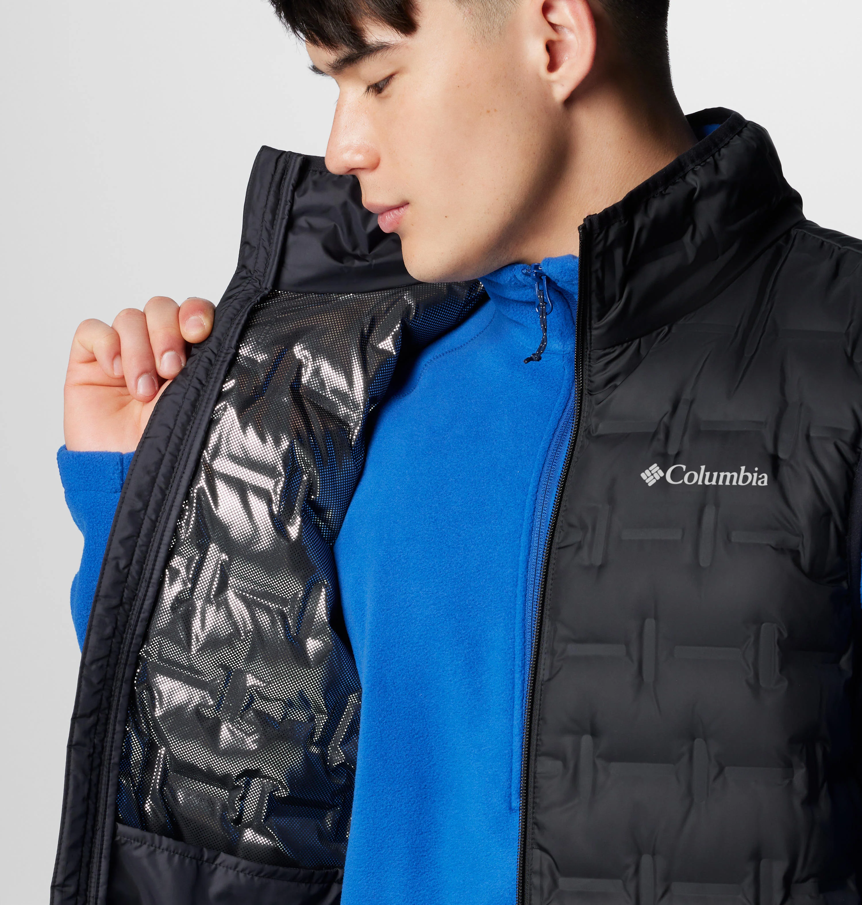 Columbia Men Black Delta Ridge II Down Vest - Image 8