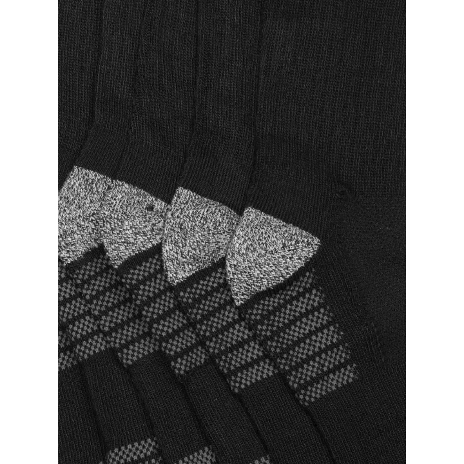 Columbia Men Black FASHION CREW WITH PIQUE FOOTBED  (6 Pair) (Non Returnable) - Image 3