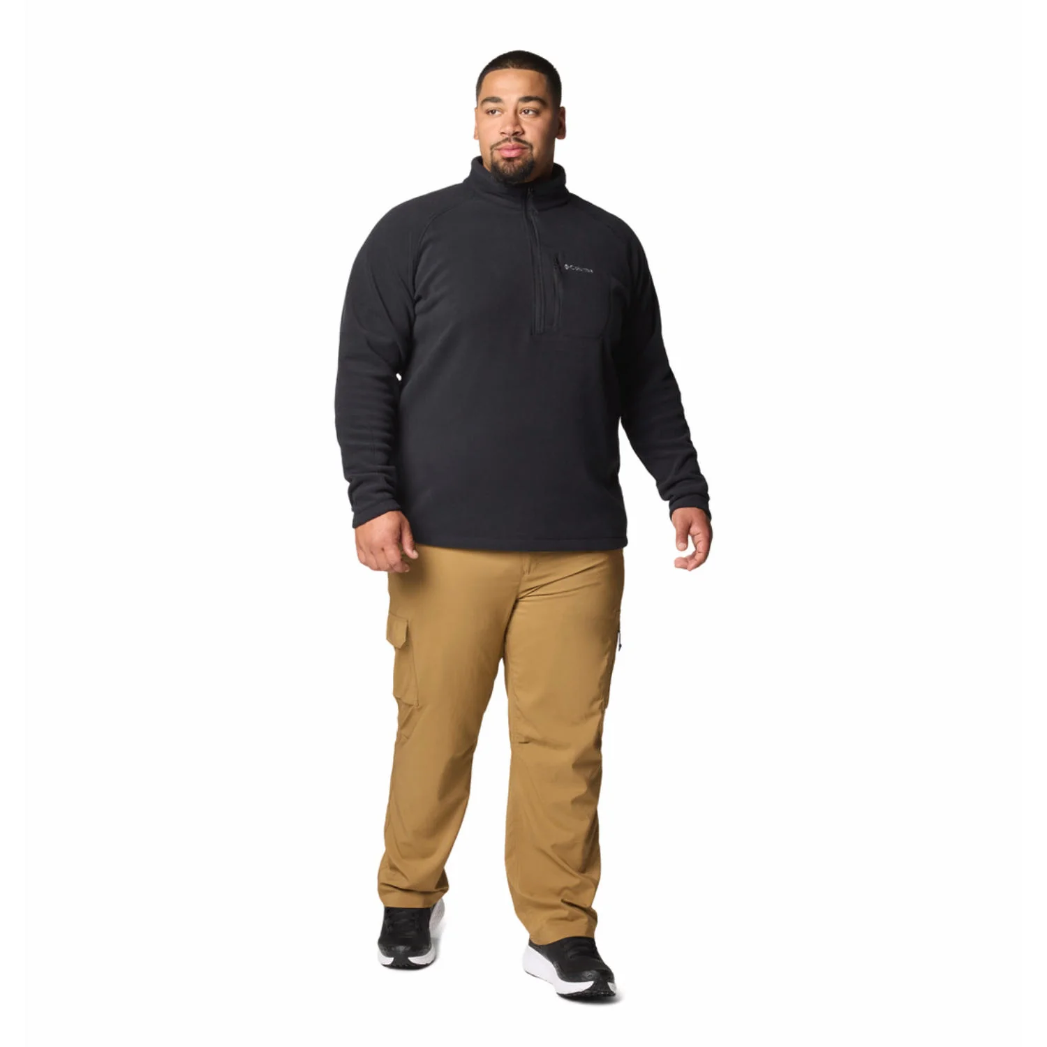 Columbia Men Black Fast Trek III Half Zip Fleece - Image 3