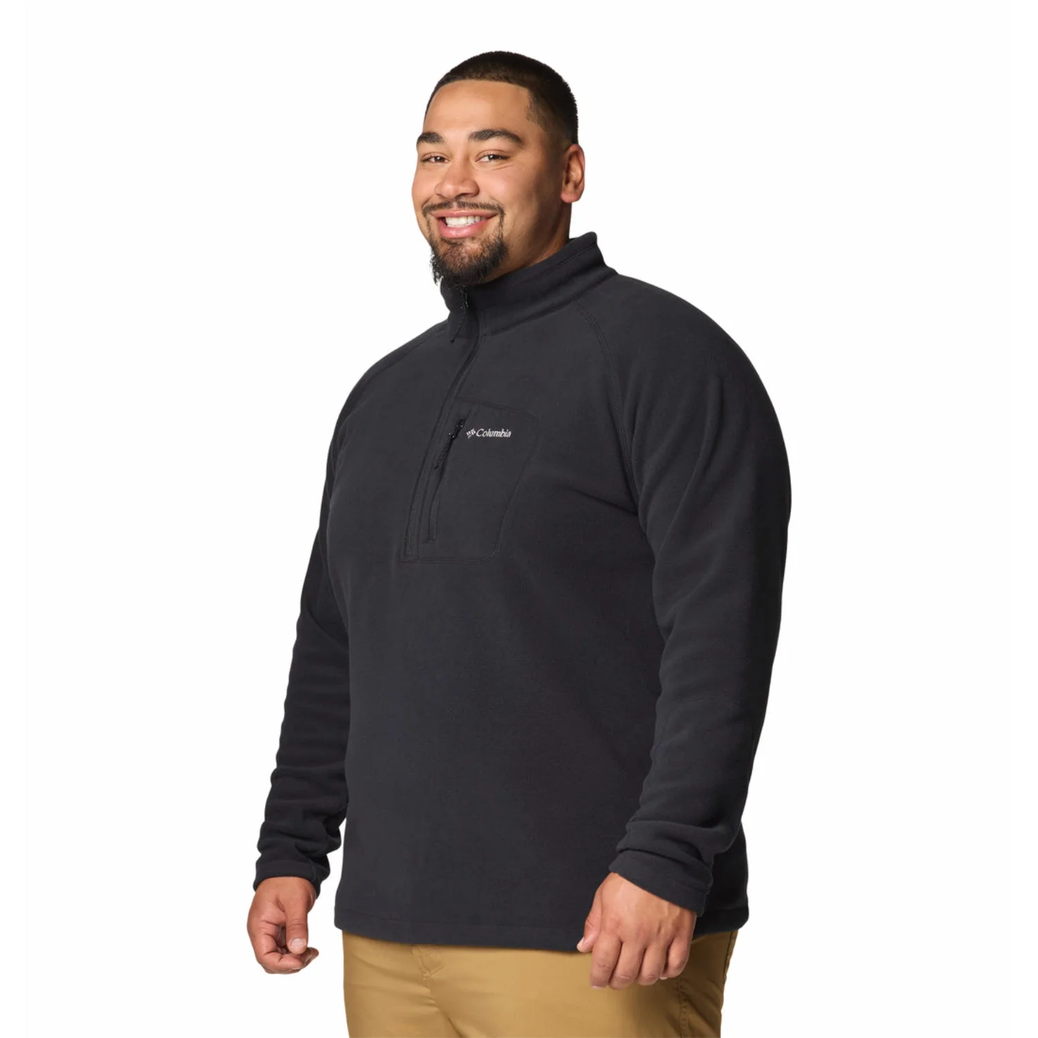 Columbia Men Black Fast Trek III Half Zip Fleece - Image 5