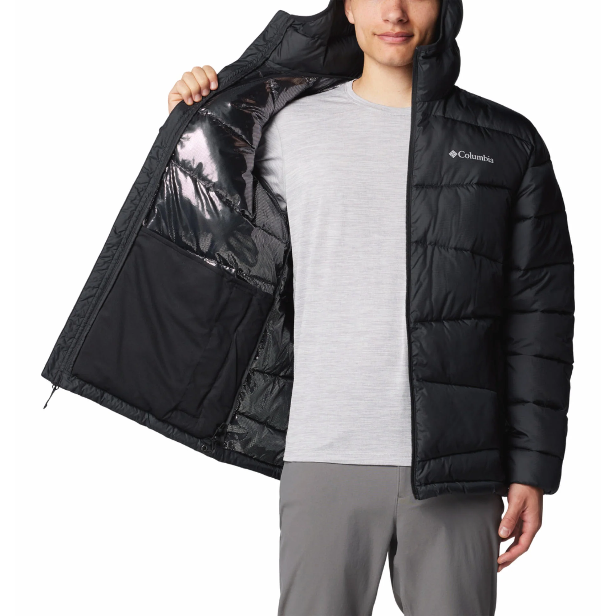 Columbia Men Black Fivemile Butte II Hooded Jacket - Image 4