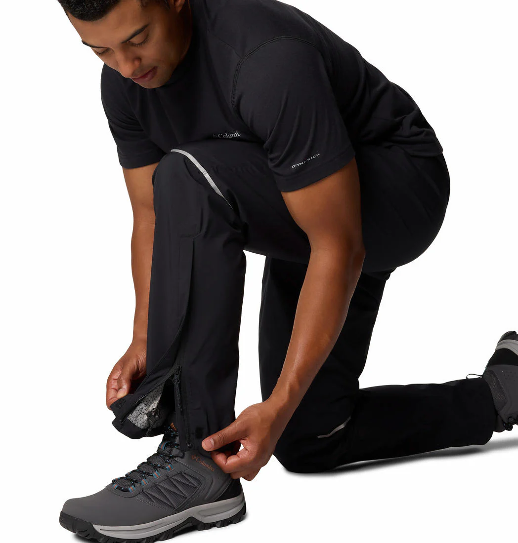 Columbia Men Black Hazy Trail II Rain Pant - Image 7