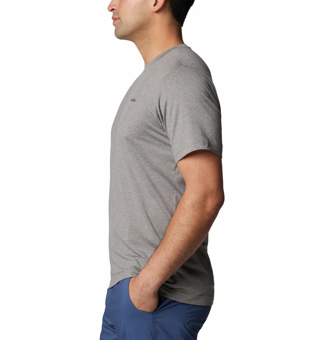 Columbia Men Black Kwick Hike Back Graphic SS Tee (Sun Protection) - Image 4