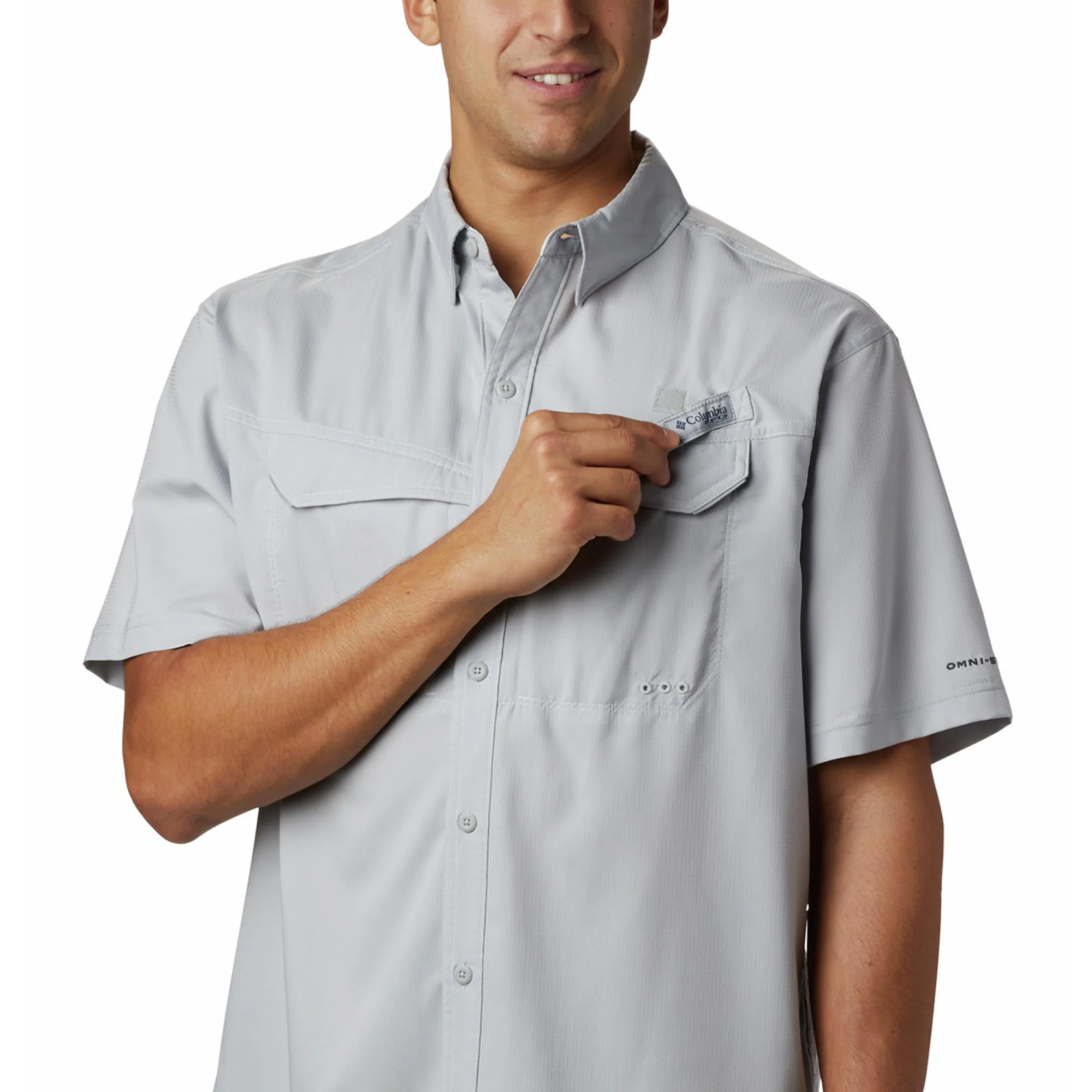 Columbia Men Black Low Drag Offshore SS Shirt (Sun Protection) - Image 4