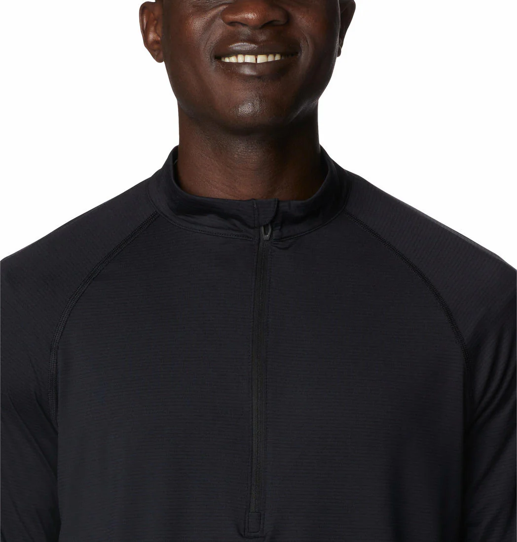 Columbia Men Black M Endless Trail 1/2 Zip Mesh Long Sleev - Image 4