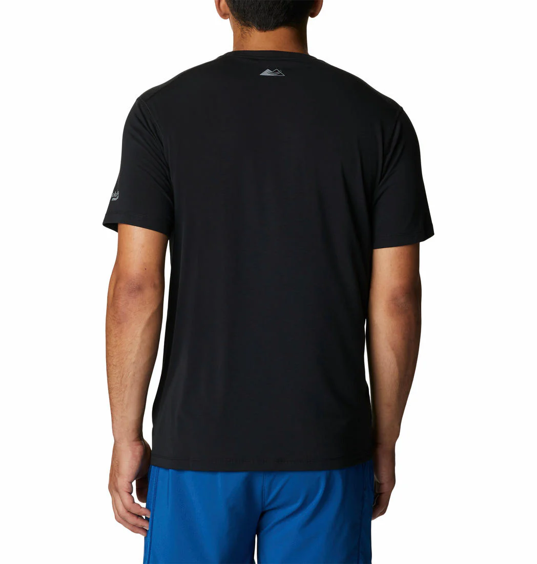 Columbia Men Black M Endless Trail Running Tech Tee - Image 2