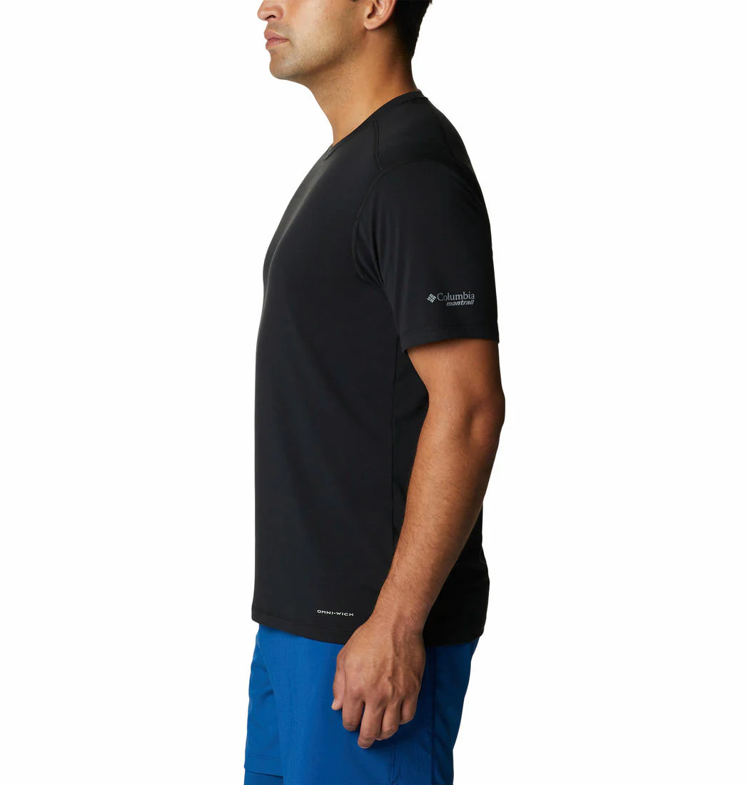 Columbia Men Black M Endless Trail Running Tech Tee - Image 3