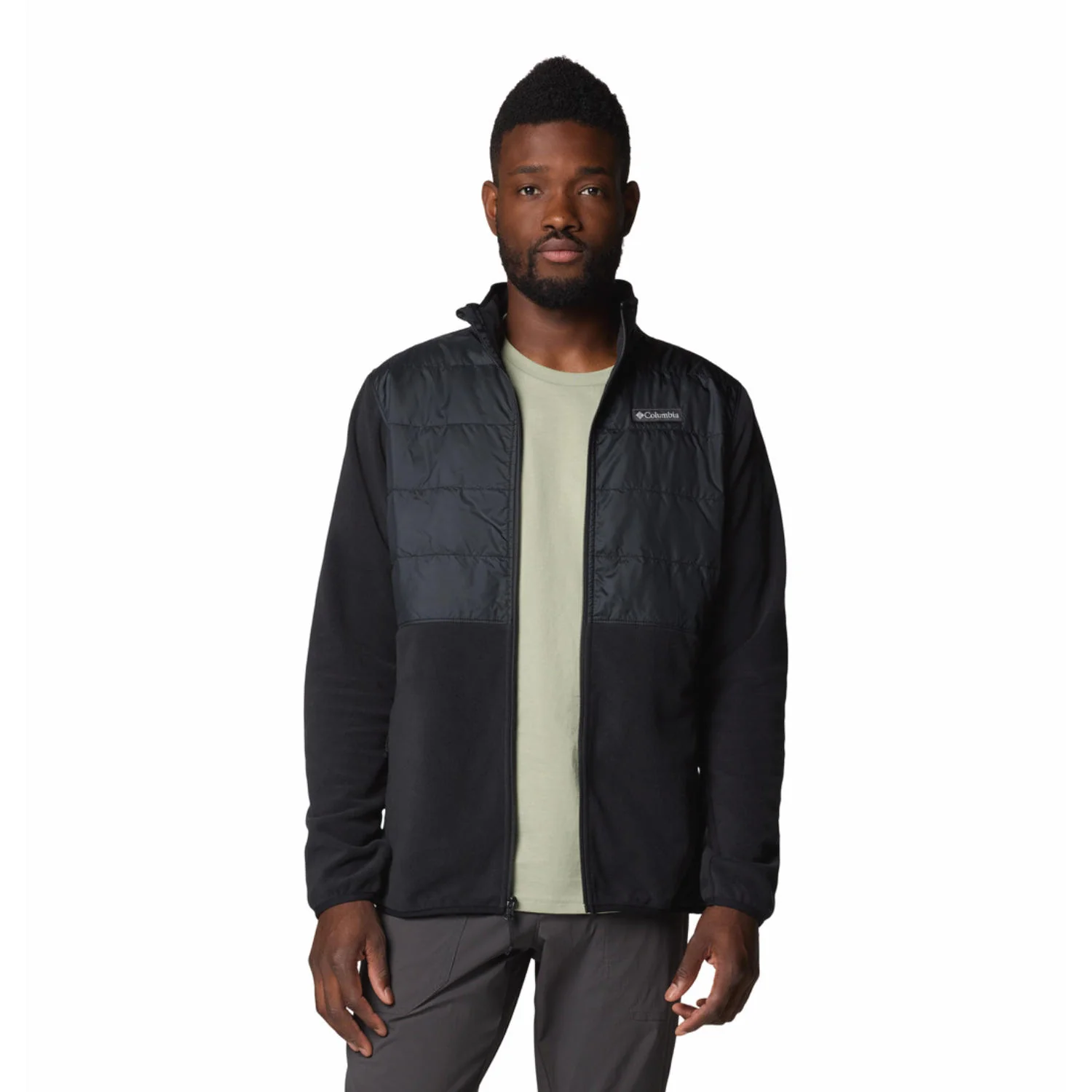 Columbia Men Black Basin Butte Full Zip Fleece II - Image 6