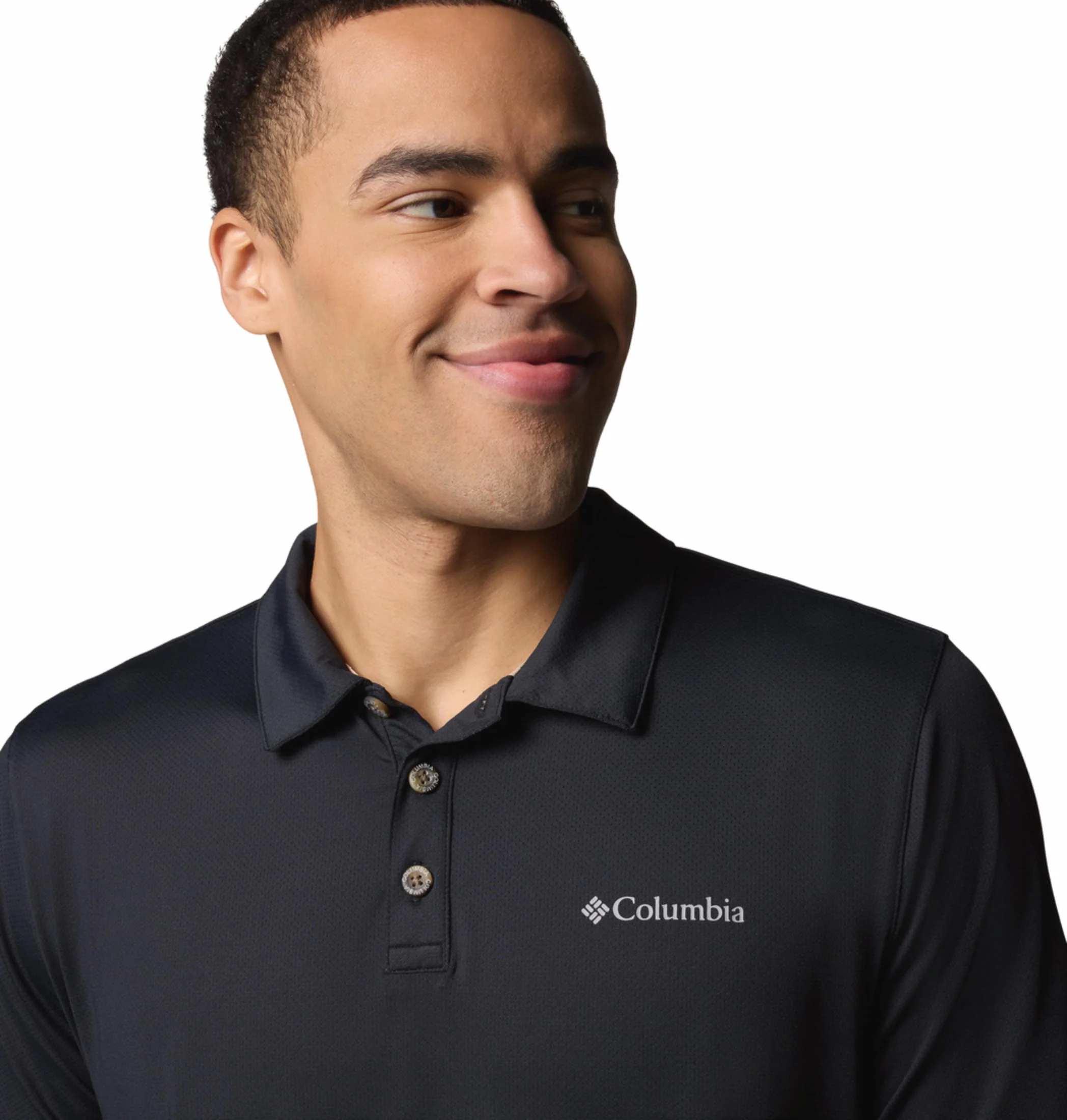 Columbia Men Black Tech Trail Utility Polo (Sun Protection) - Image 7