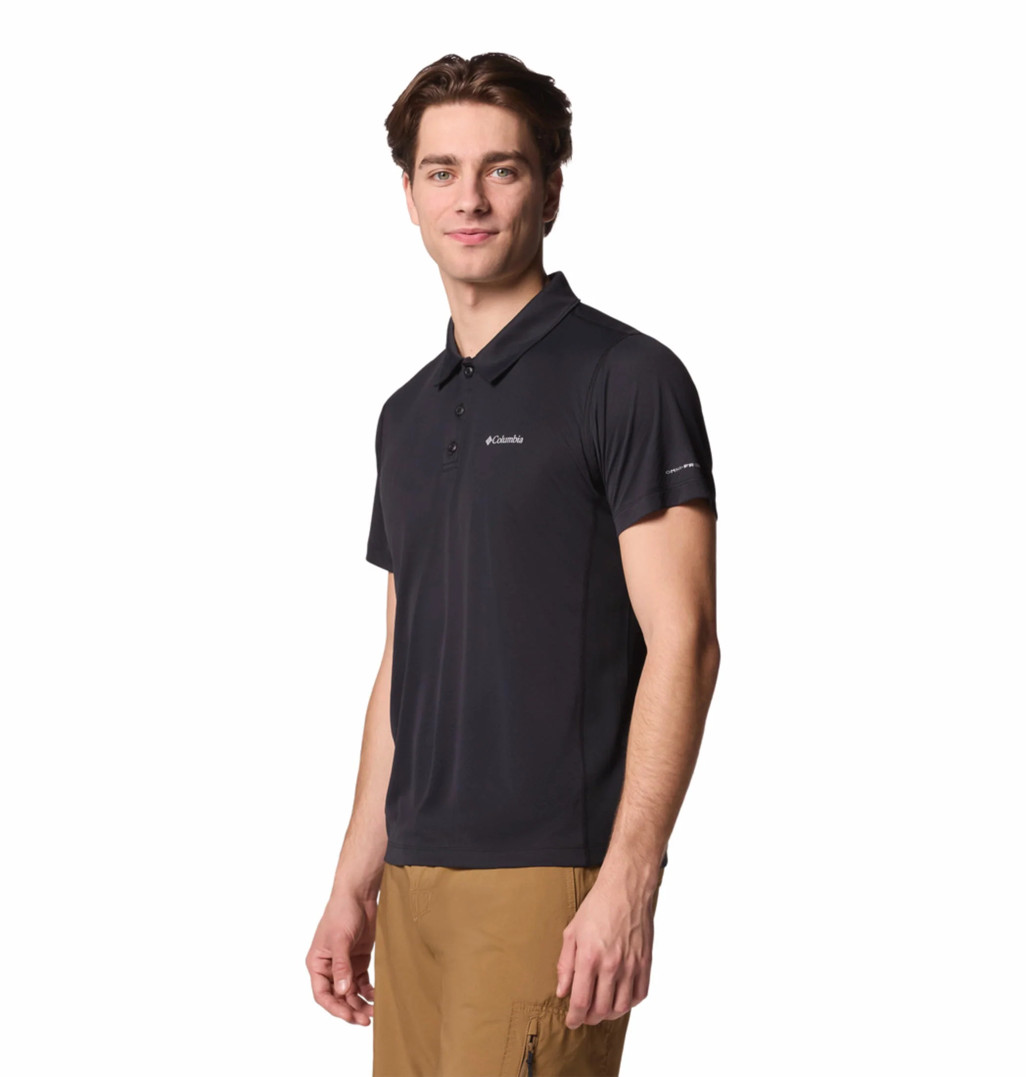 Columbia Men Black Zero Rules Light Polo (Sun Protection) - Image 4