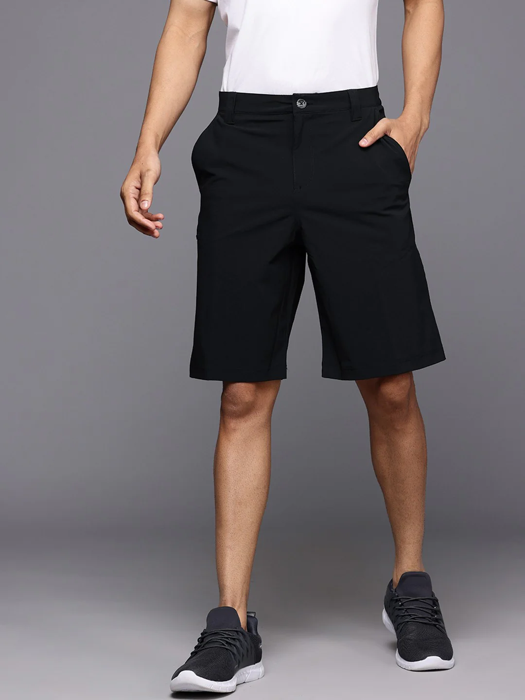 Columbia Men Black Grander Marlin III Offshore Short (Sun Protection)