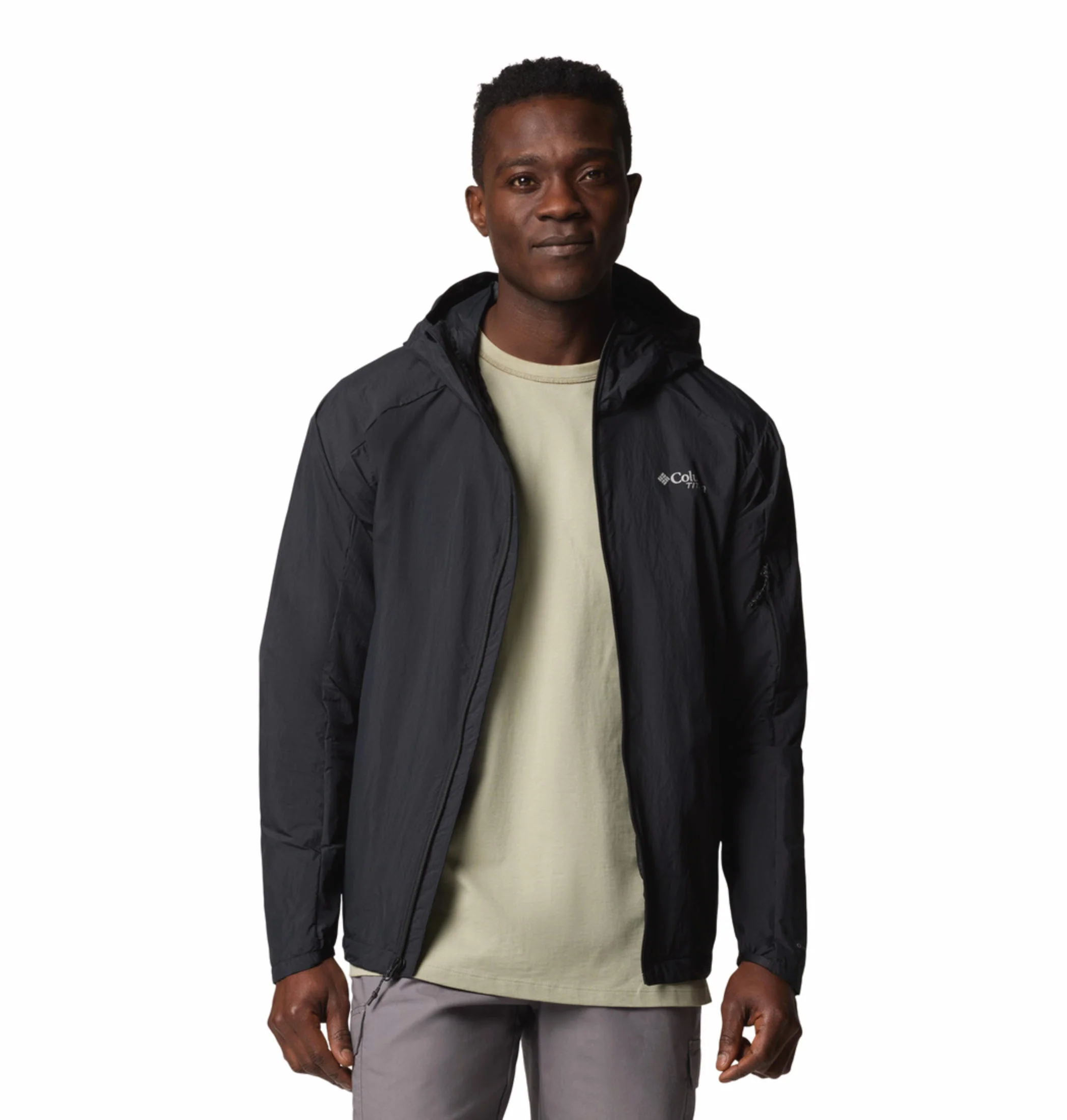 Columbia Men Black Loop Trail II Windbreaker (Sun Protection) - Image 11