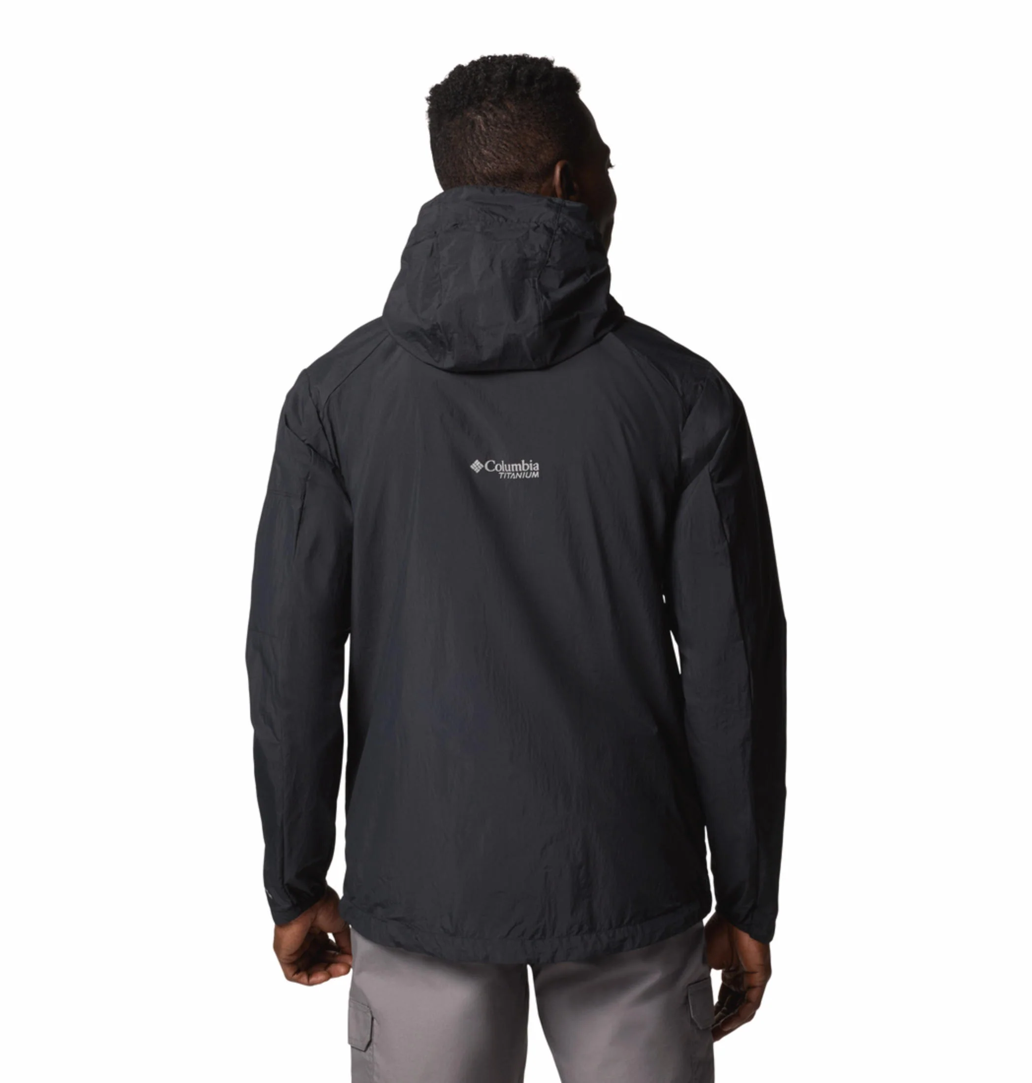 Columbia Men Black Loop Trail II Windbreaker (Sun Protection) - Image 5