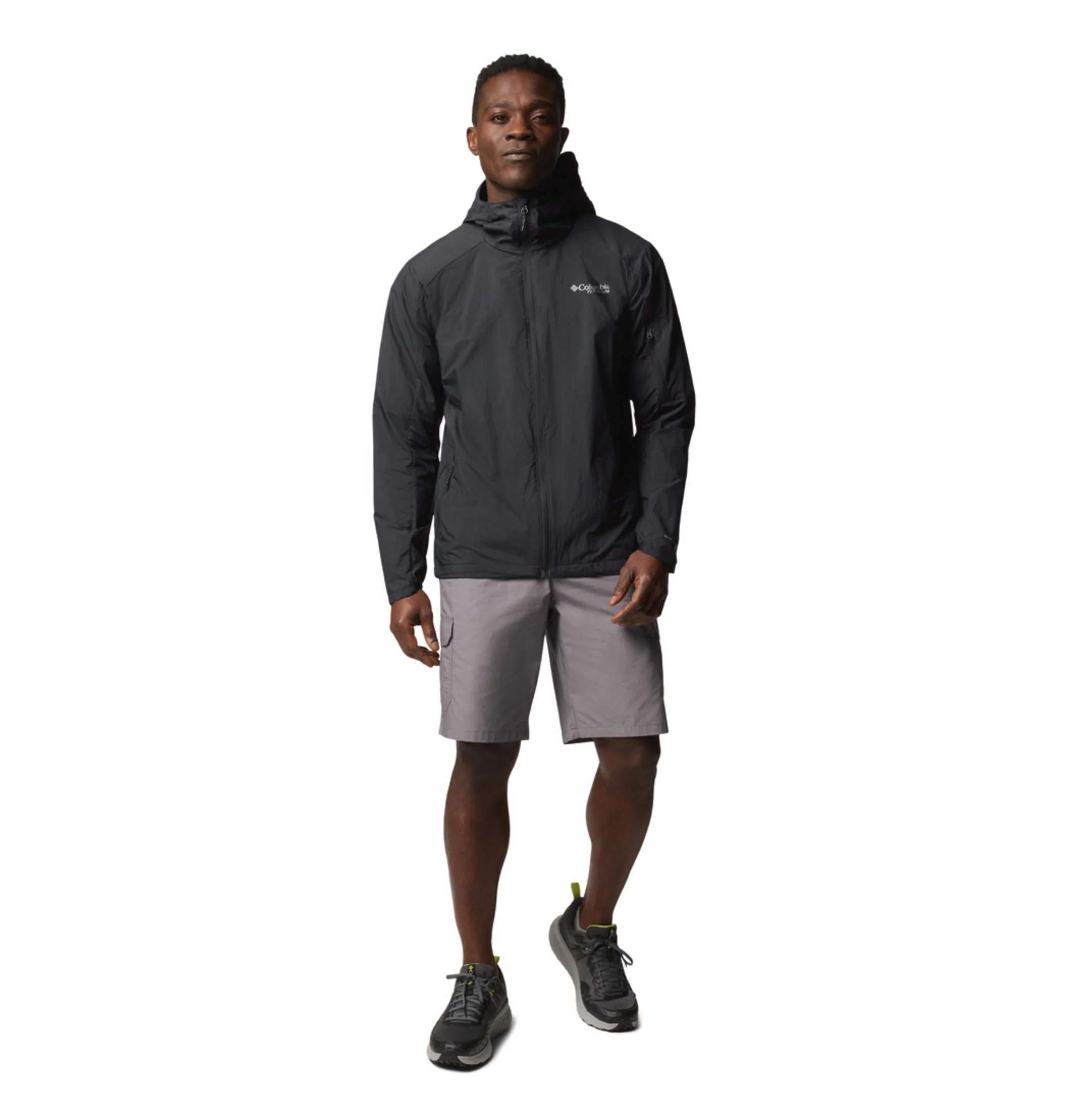 Columbia Men Black Loop Trail II Windbreaker (Sun Protection) - Image 6