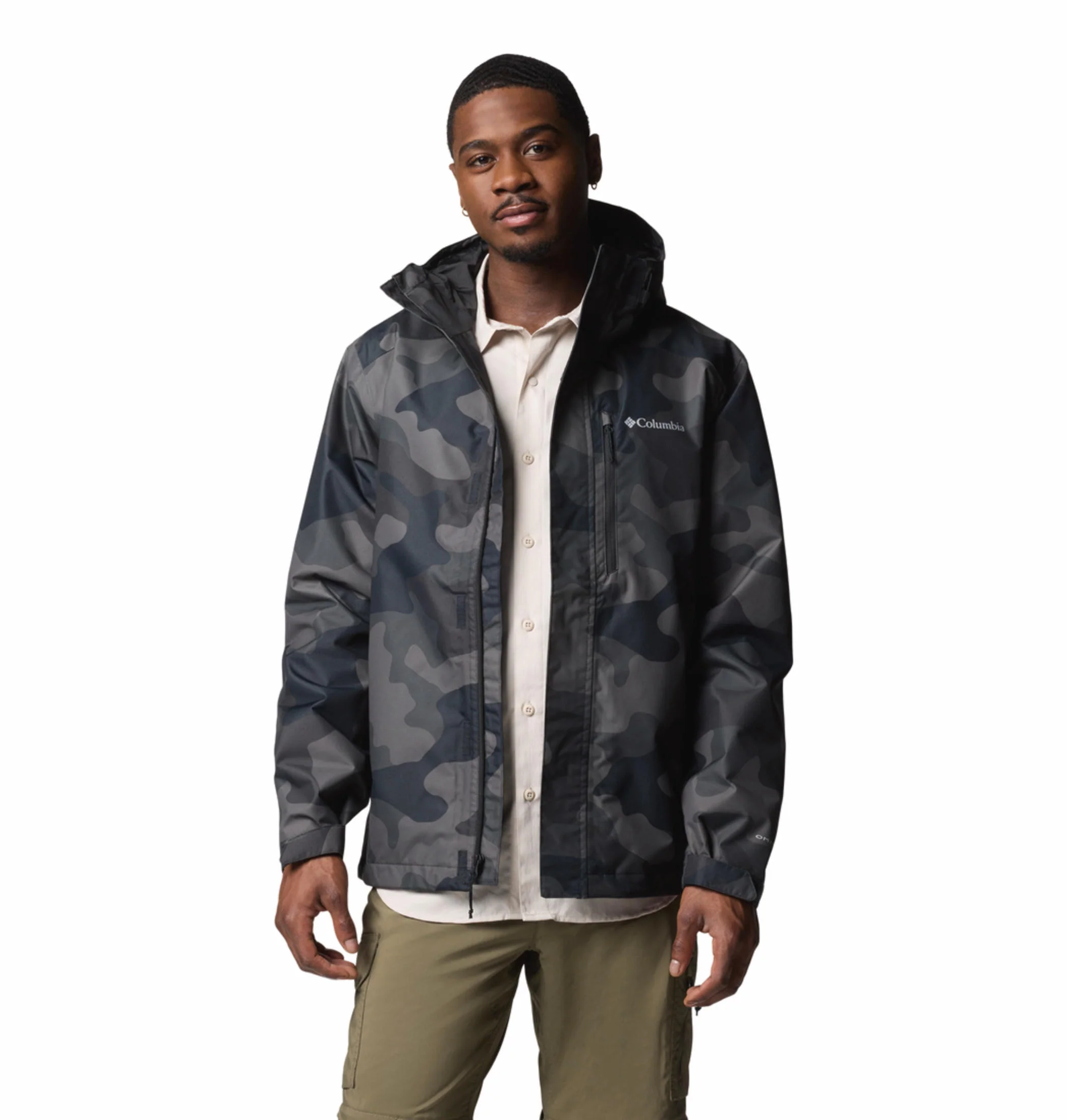 Columbia Men Black Hikebound II Printed Jacket Waterproof - Image 6