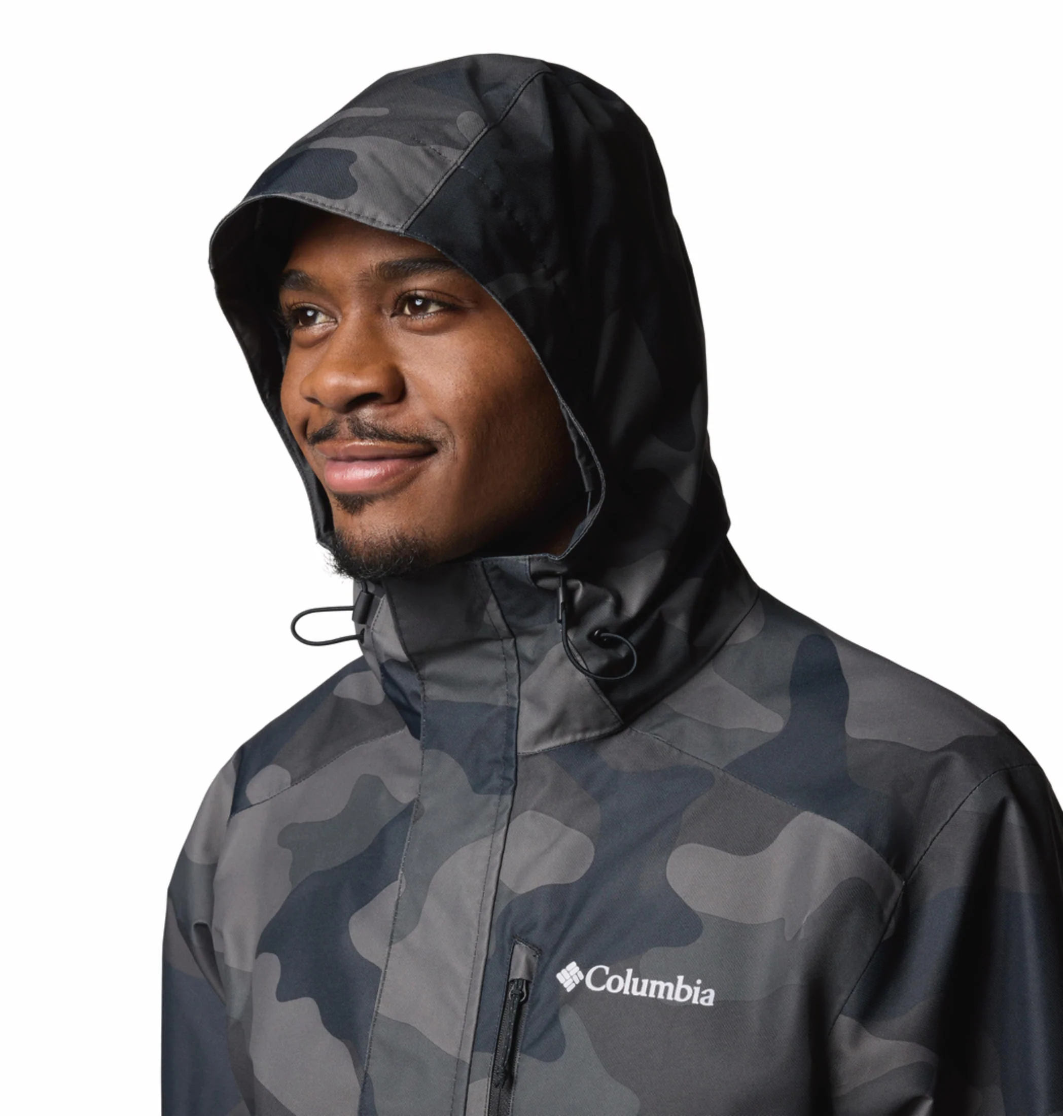 Columbia Men Black Hikebound II Printed Jacket Waterproof - Image 7