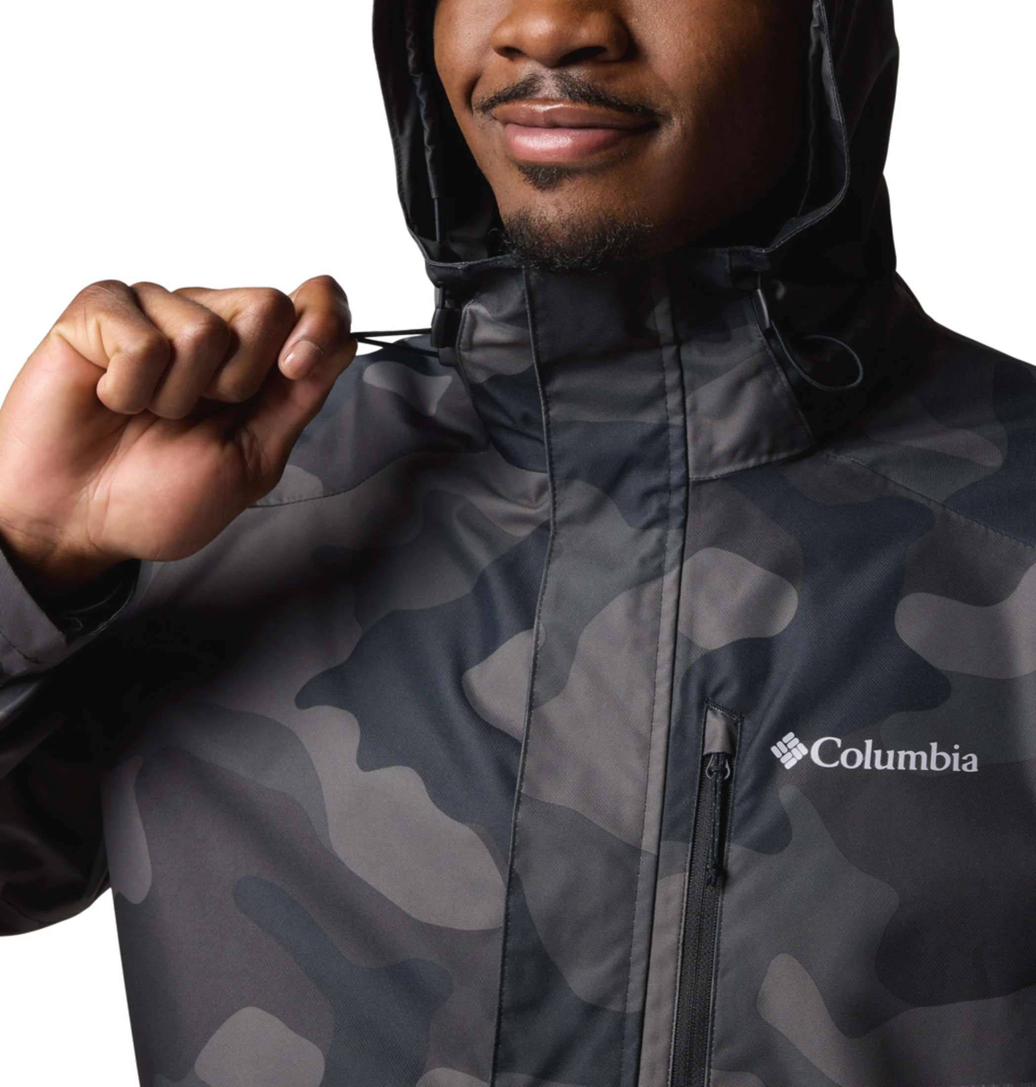 Columbia Men Black Hikebound II Printed Jacket Waterproof - Image 8