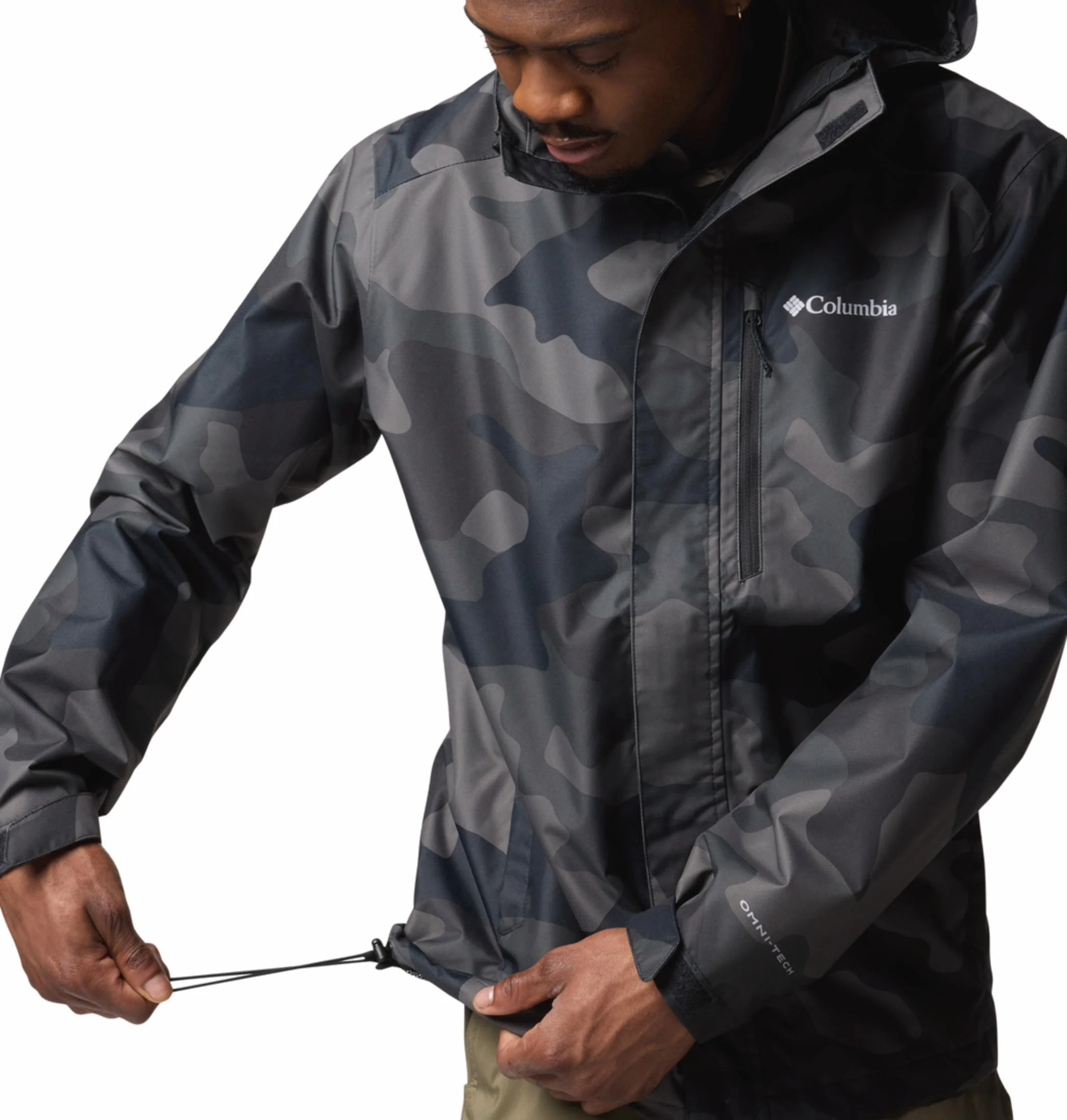 Columbia Men Black Hikebound II Printed Jacket Waterproof - Image 9