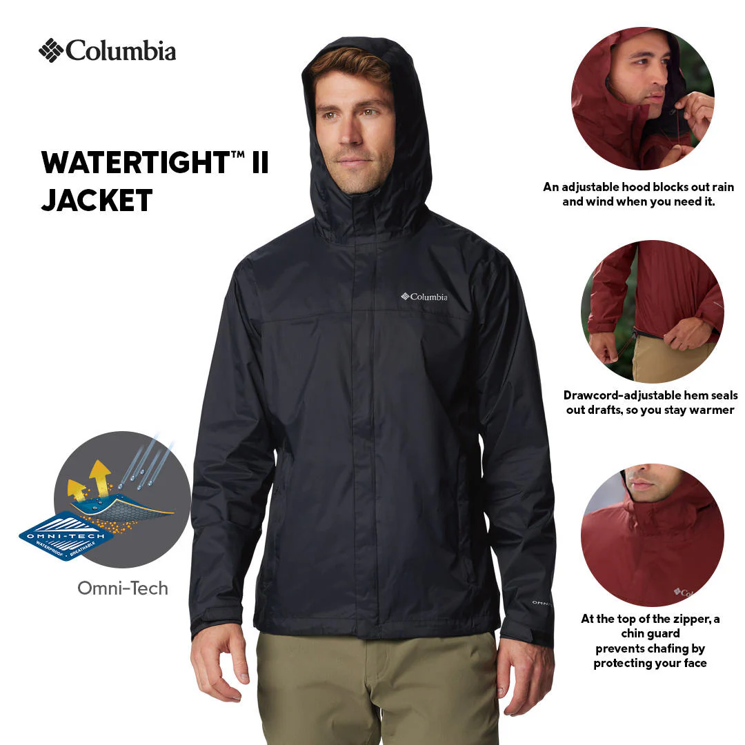 Columbia Men Black Watertight II Jacket Waterproof - Image 2