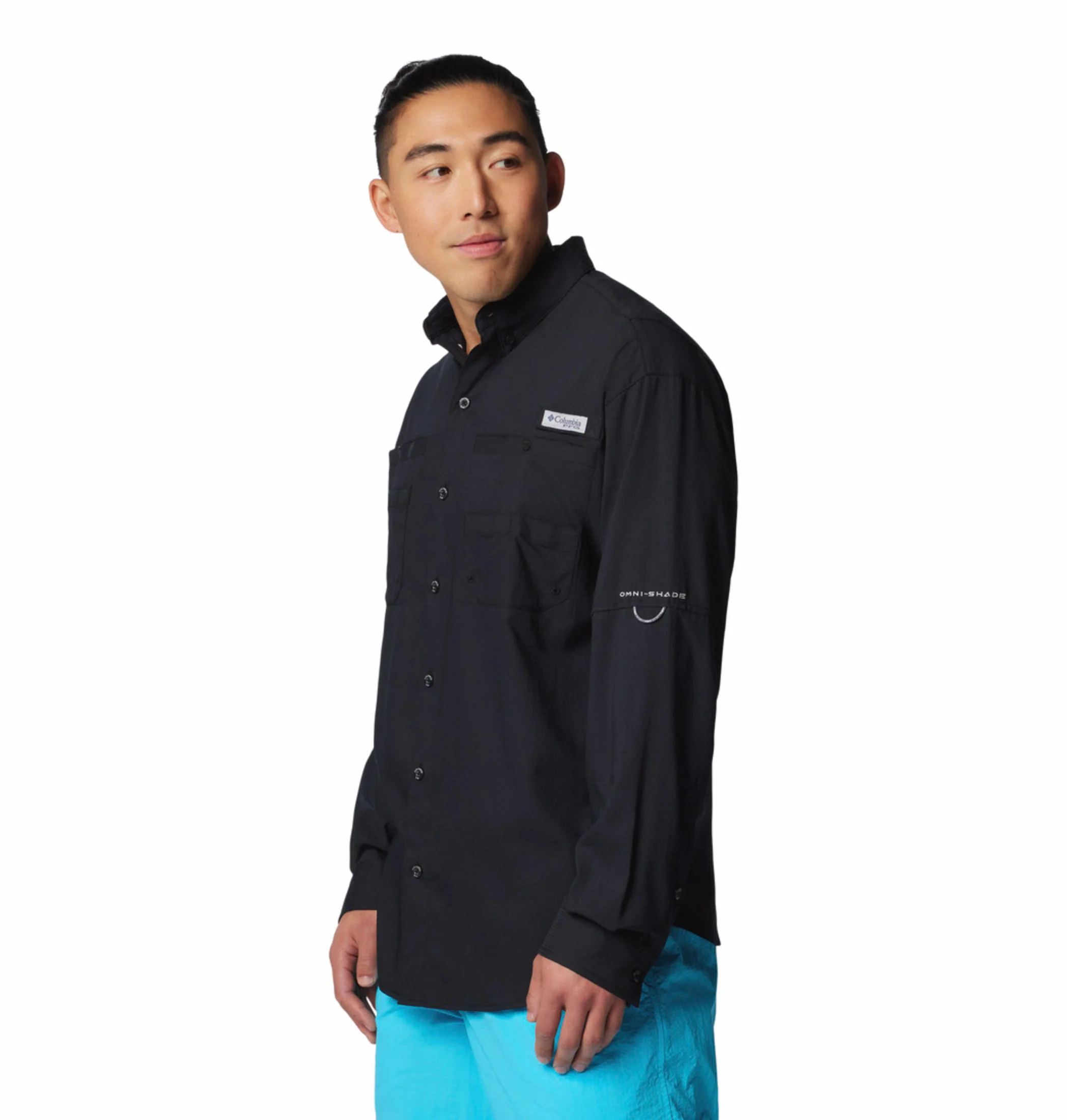Columbia Men Black Tamiami II LS Shirt (Sun Protection) - Image 4