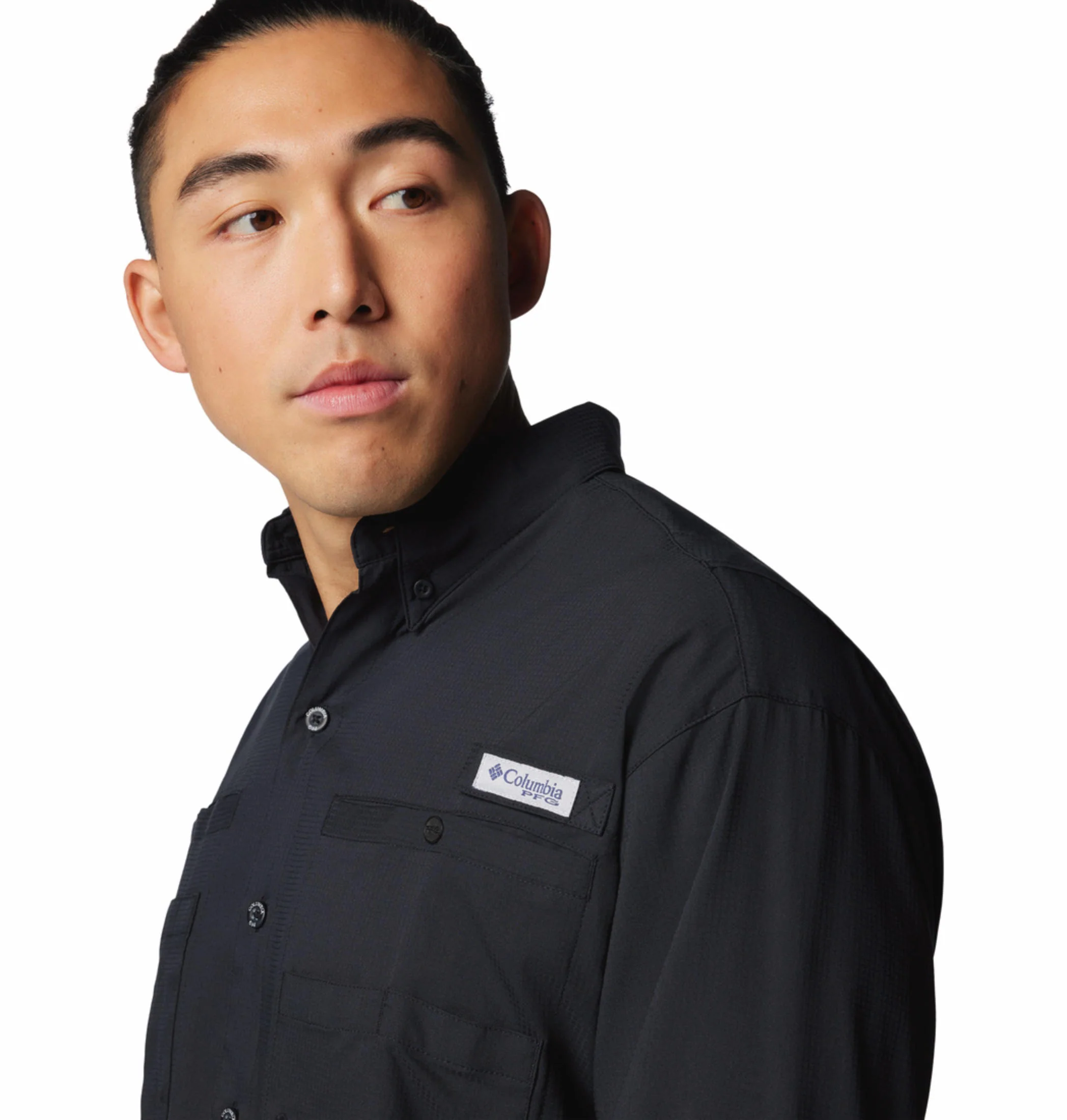 Columbia Men Black Tamiami II LS Shirt (Sun Protection) - Image 7