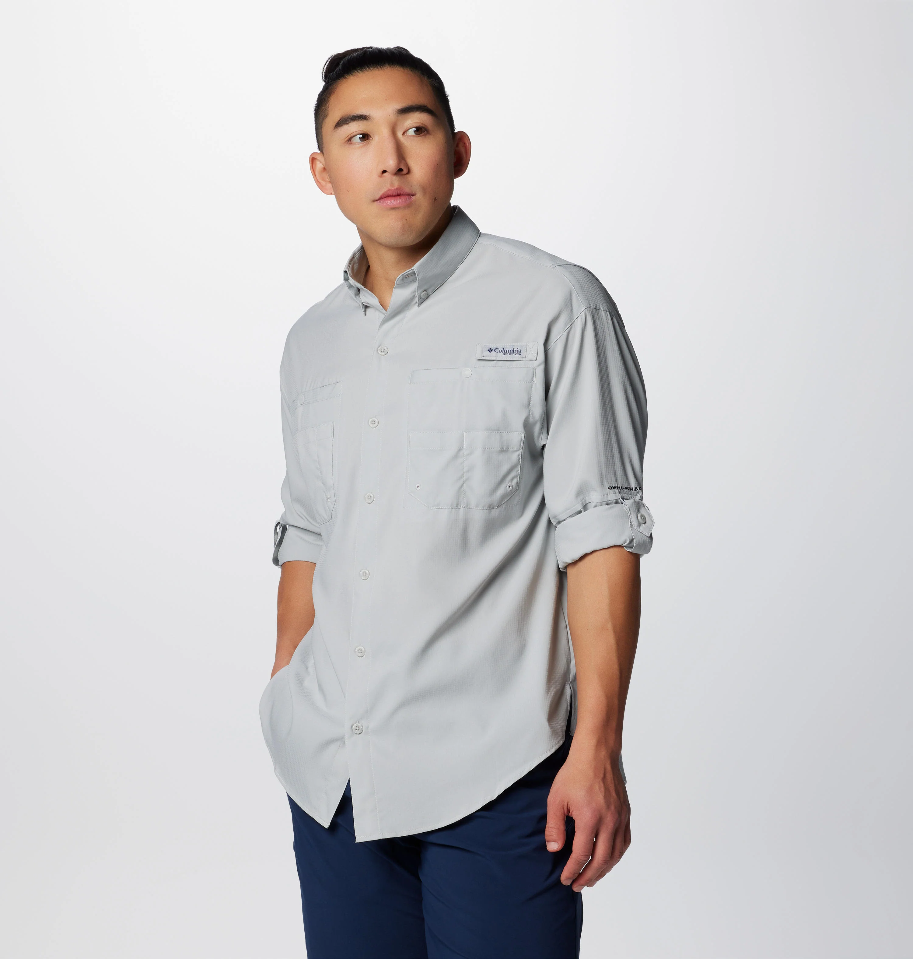 Columbia Men Black Tamiami II LS Shirt (Sun Protection) - Image 6