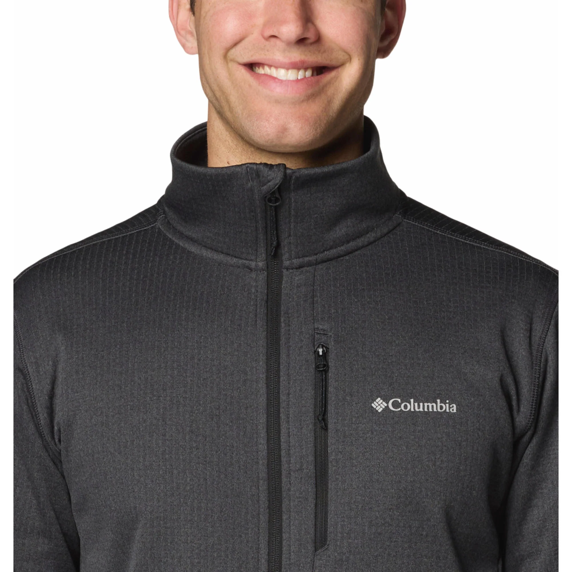 Columbia Men Black Park View Fleece Full Zip - Image 4