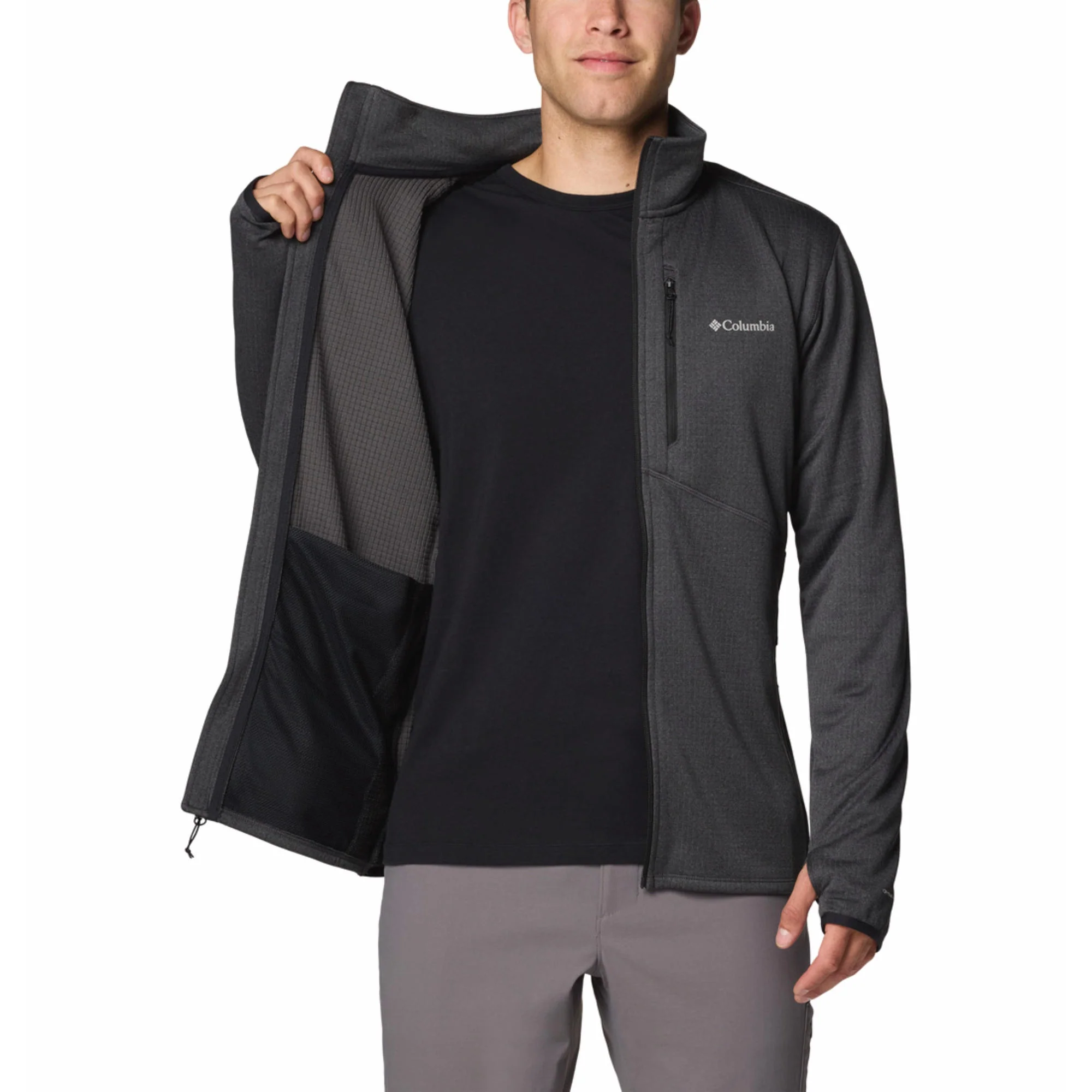Columbia Men Black Park View Fleece Full Zip - Image 5
