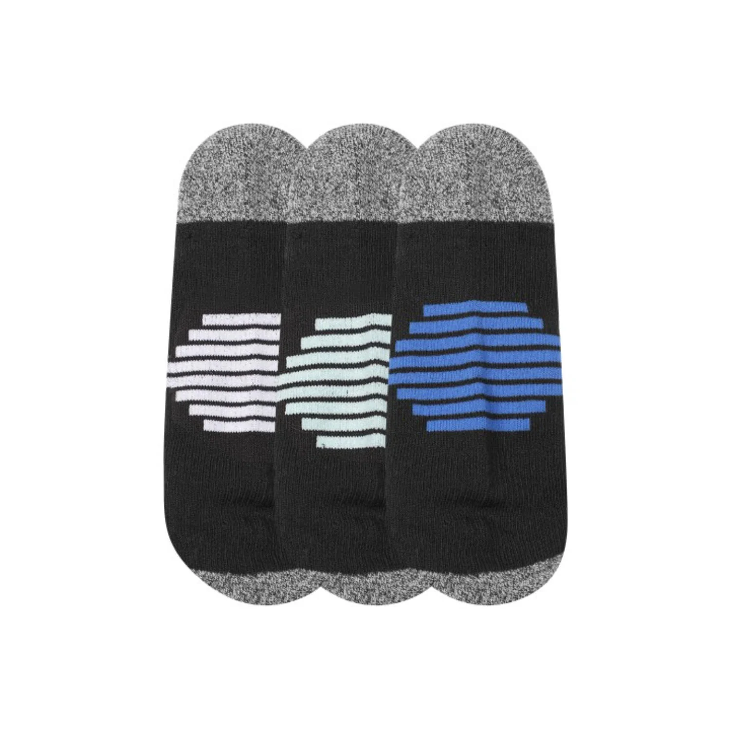 Columbia Men Black PFG ACCENT STRIPE ECLIPSE LINER  (3 Pair) (Non Returnable) - Image 2