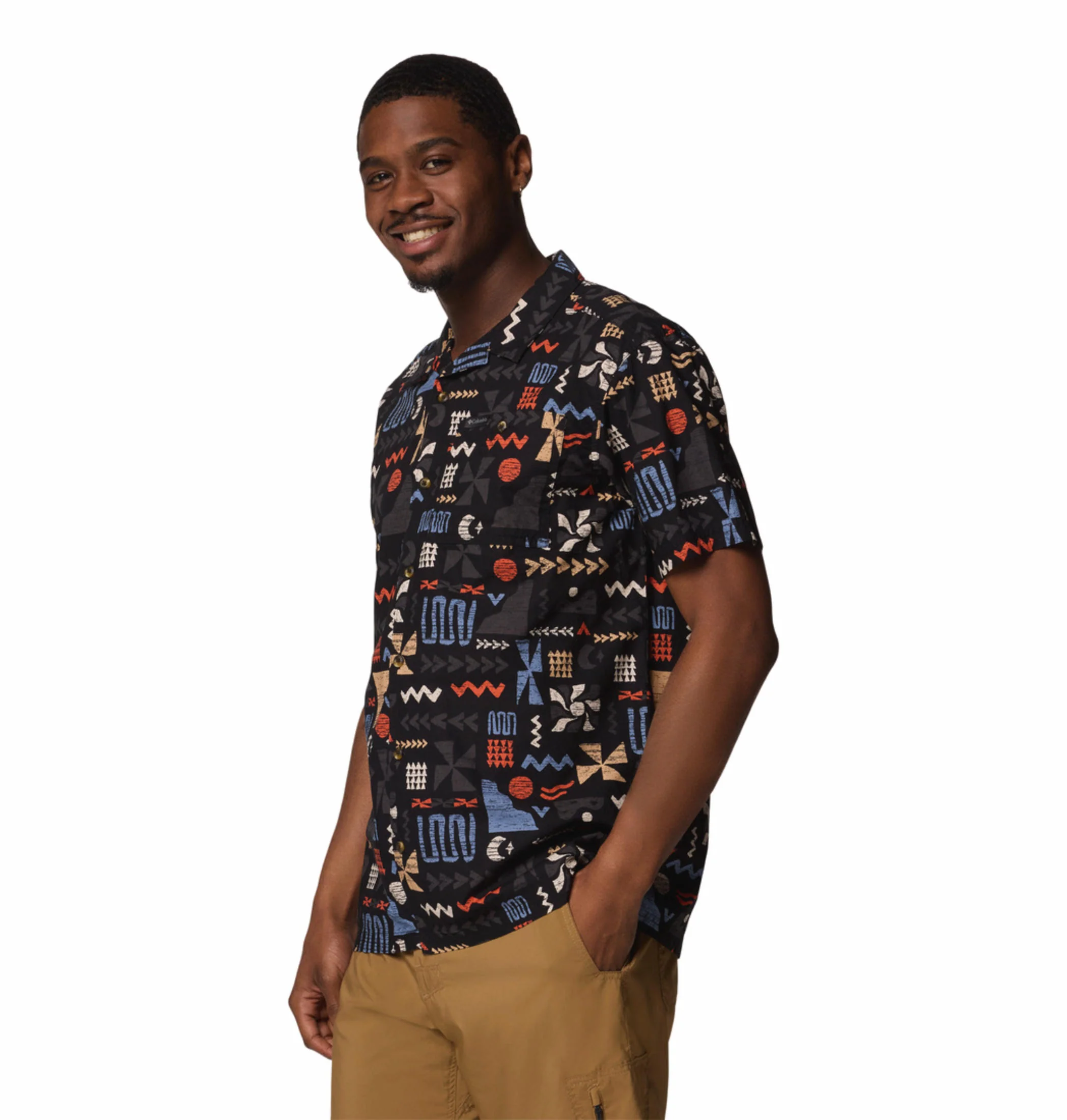 Columbia Men Black Pine Canyon Short Sleeve - Image 4