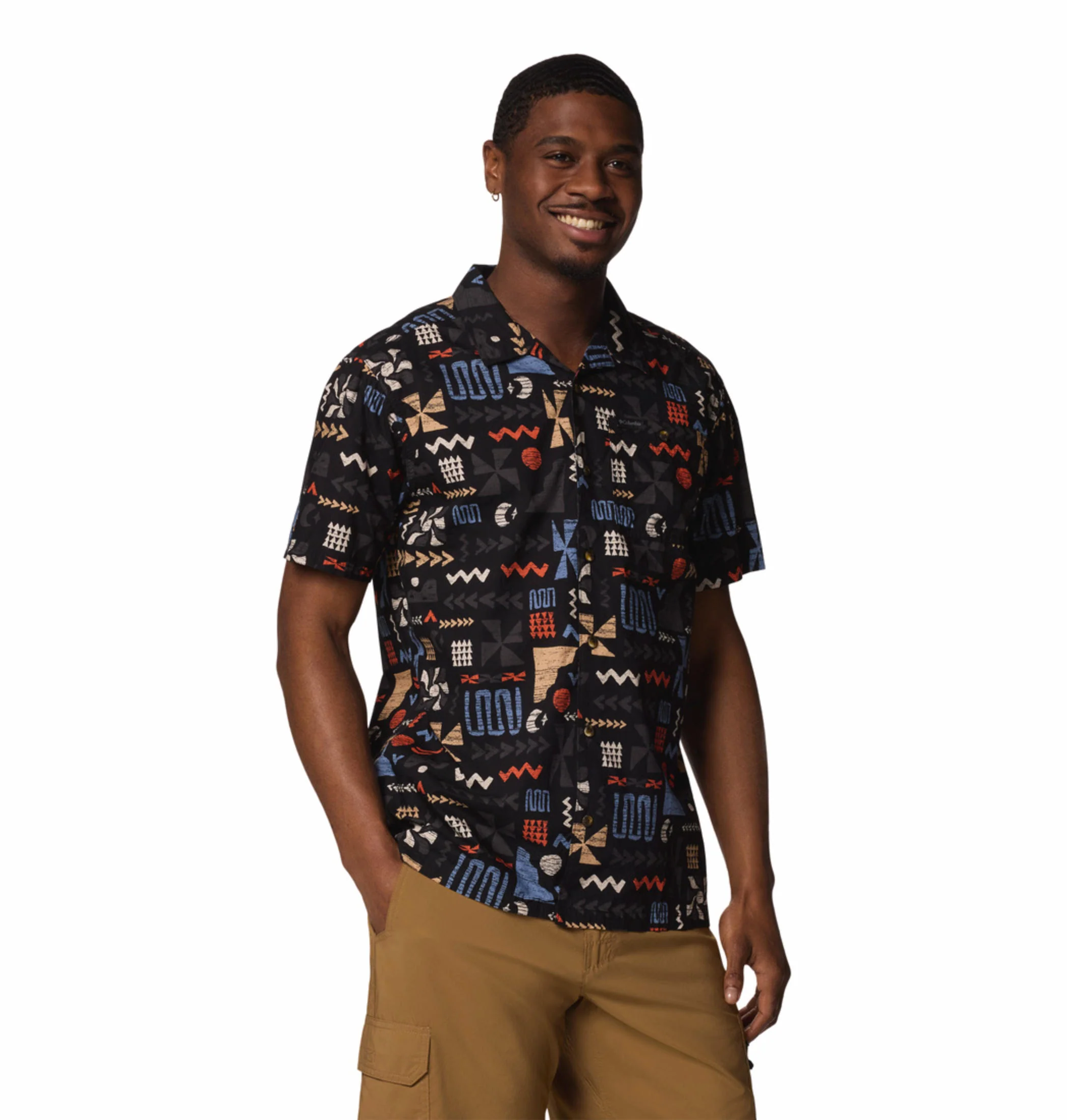 Columbia Men Black Pine Canyon Short Sleeve - Image 6