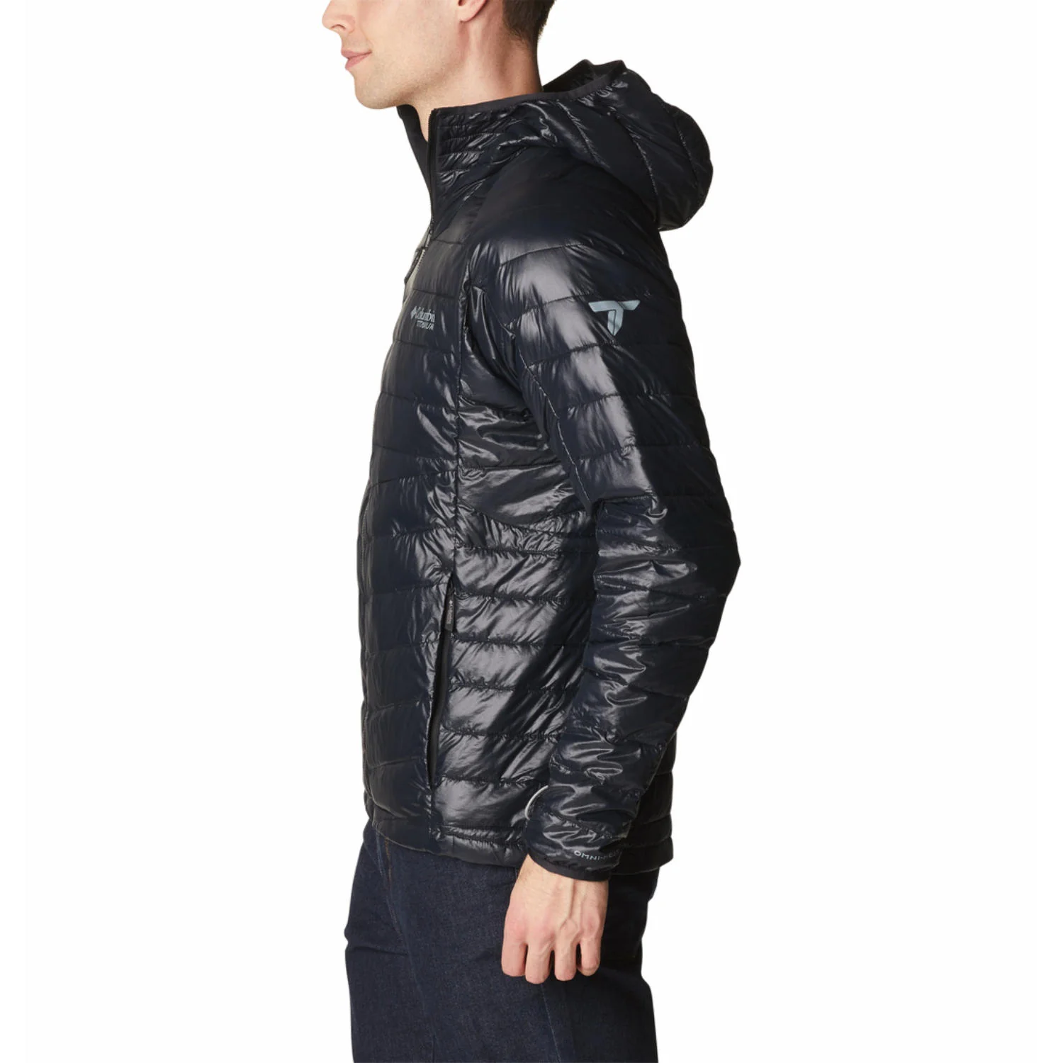 Columbia Men Black Platinum Peak II Hooded Jacket - Image 3