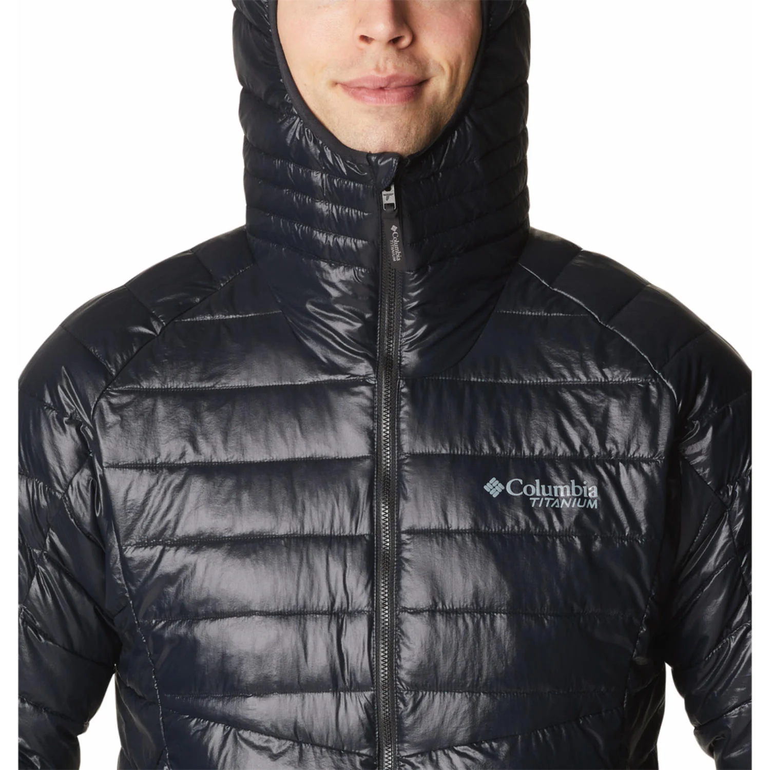 Columbia Men Black Platinum Peak II Hooded Jacket - Image 5
