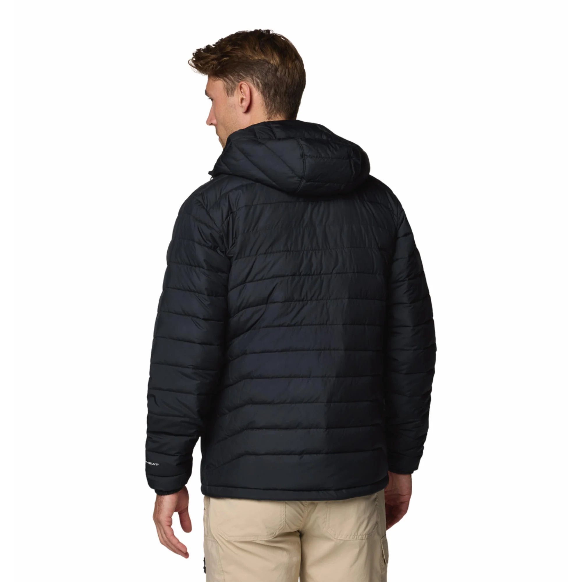 Columbia Men Black Powder Lite II Hooded Jacket - Image 2