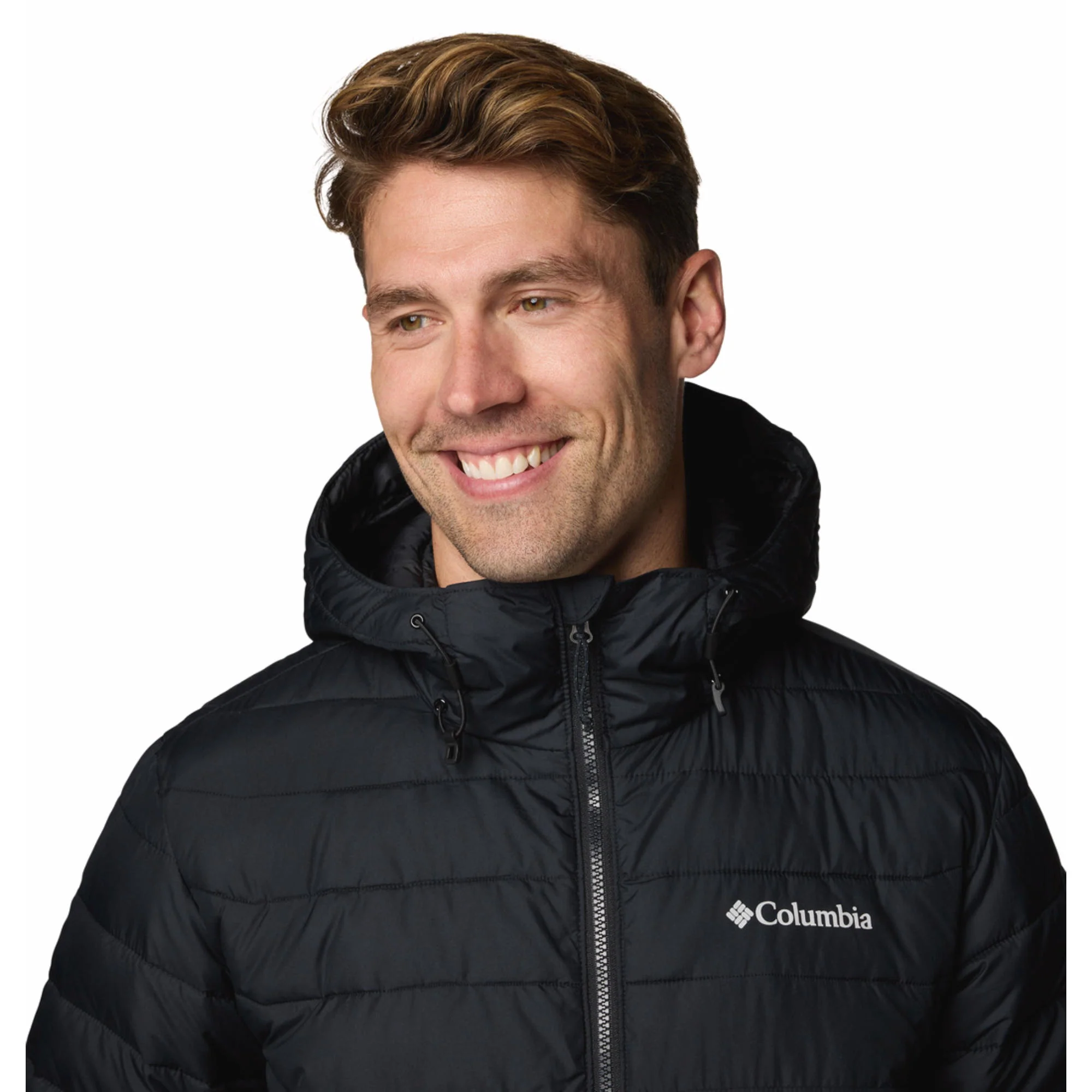 Columbia Men Black Powder Lite II Hooded Jacket - Image 5