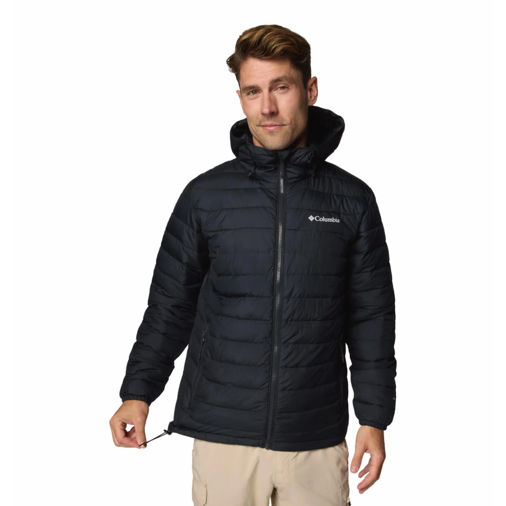 Columbia Men Black Powder Lite II Hooded Jacket - Image 7