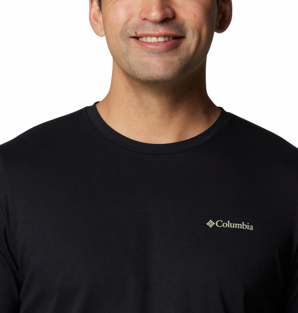 Columbia Men Black Rapid Ridge Back Graphic Tee II - Image 3