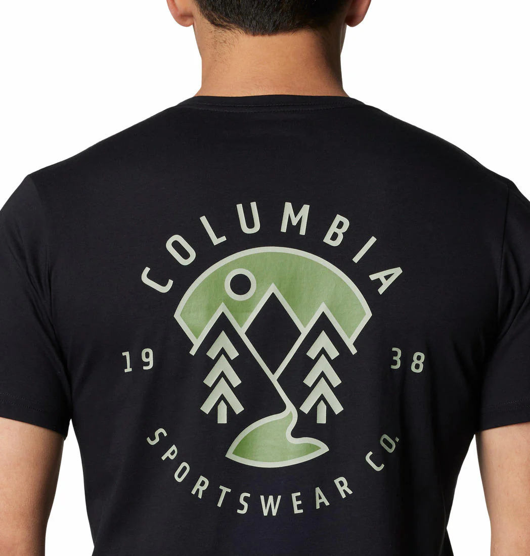 Columbia Men Black Rapid Ridge Back Graphic Tee II - Image 5