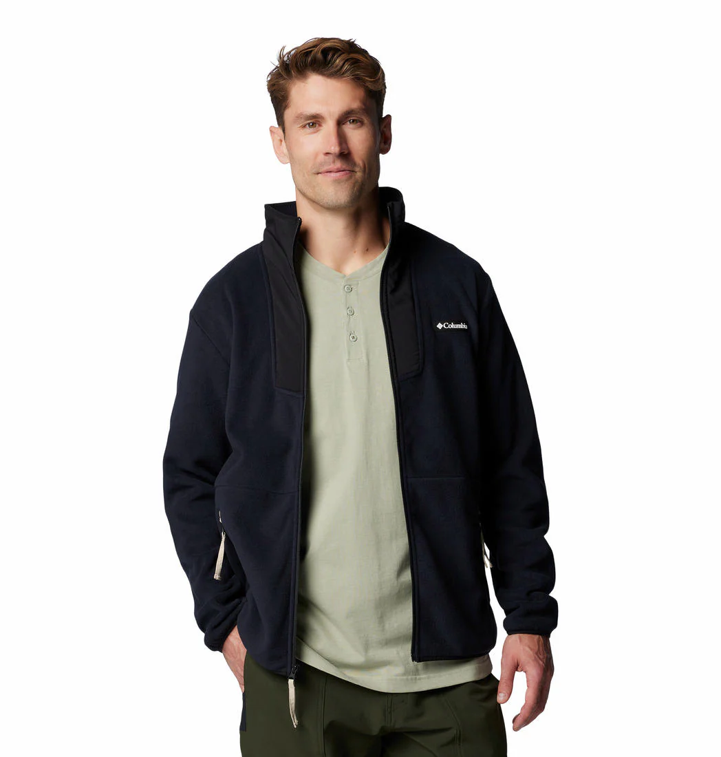 Columbia Men Black Sequoia Grove Full Zip Fleece - Image 6