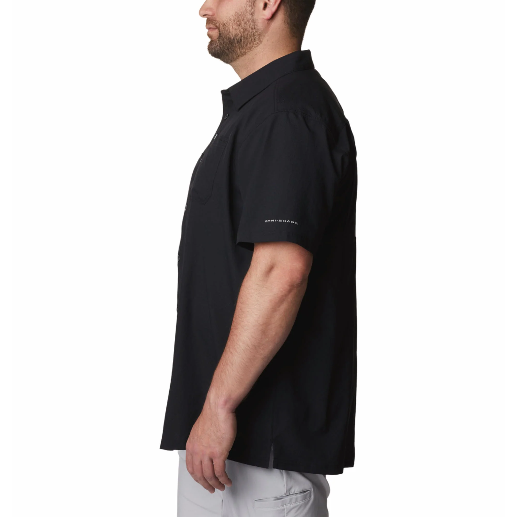 Columbia Men Black Slack Tide Camp Shirt (Sun Protection) - Image 3