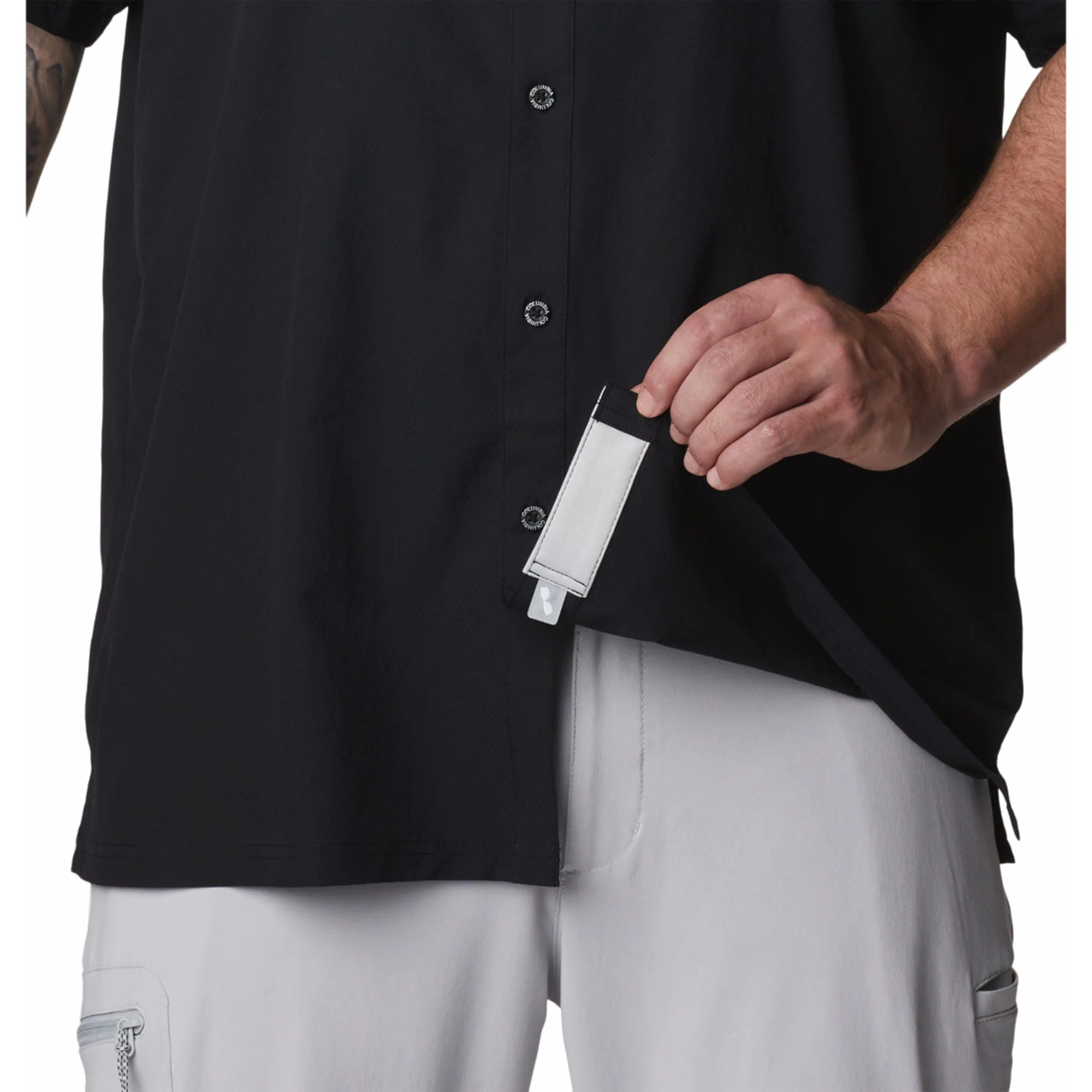 Columbia Men Black Slack Tide Camp Shirt (Sun Protection) - Image 6