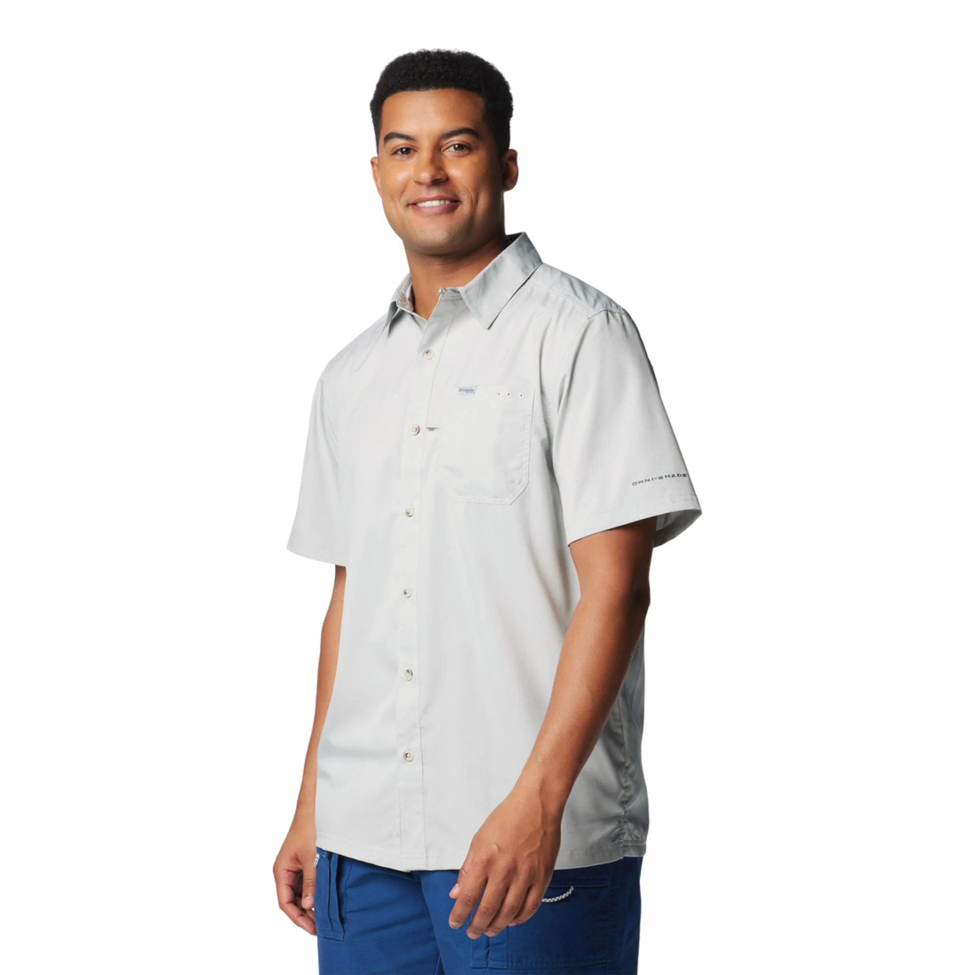 Columbia Men Black Slack Tide Camp Shirt (Sun Protection) - Image 3