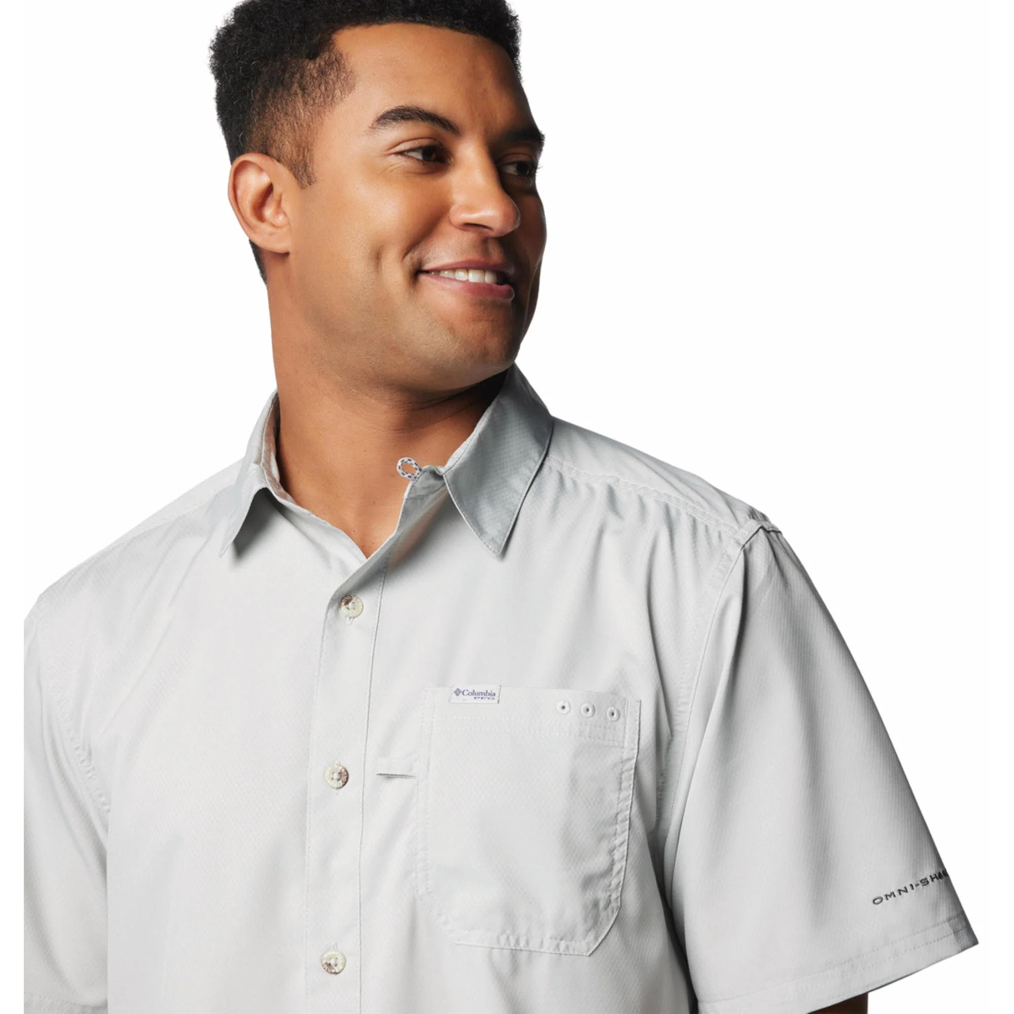 Columbia Men Black Slack Tide Camp Shirt (Sun Protection) - Image 5